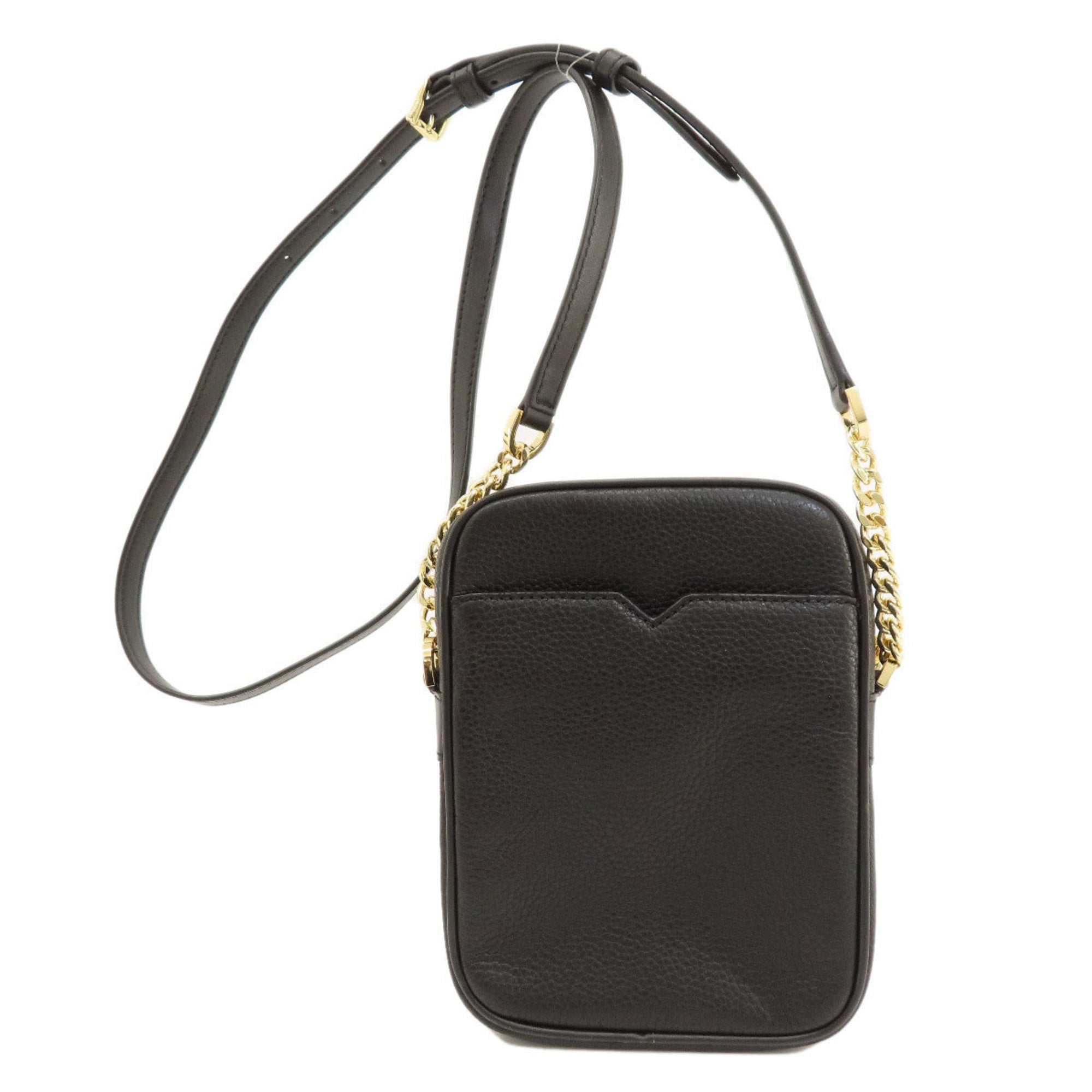 Michael Kors Black Leather Shoulder Bag (Pre-Owned)