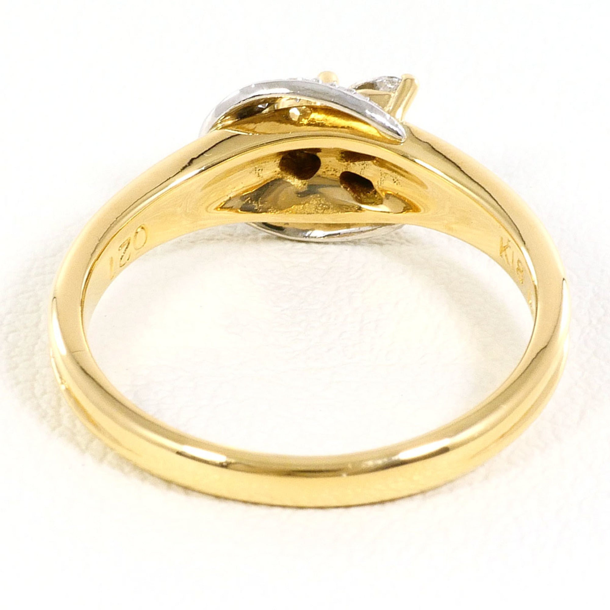 Unbranded Platinum Yellow Gold Yellow Gold (18K) Platinum 900 Band Ring (Pre-Owned)