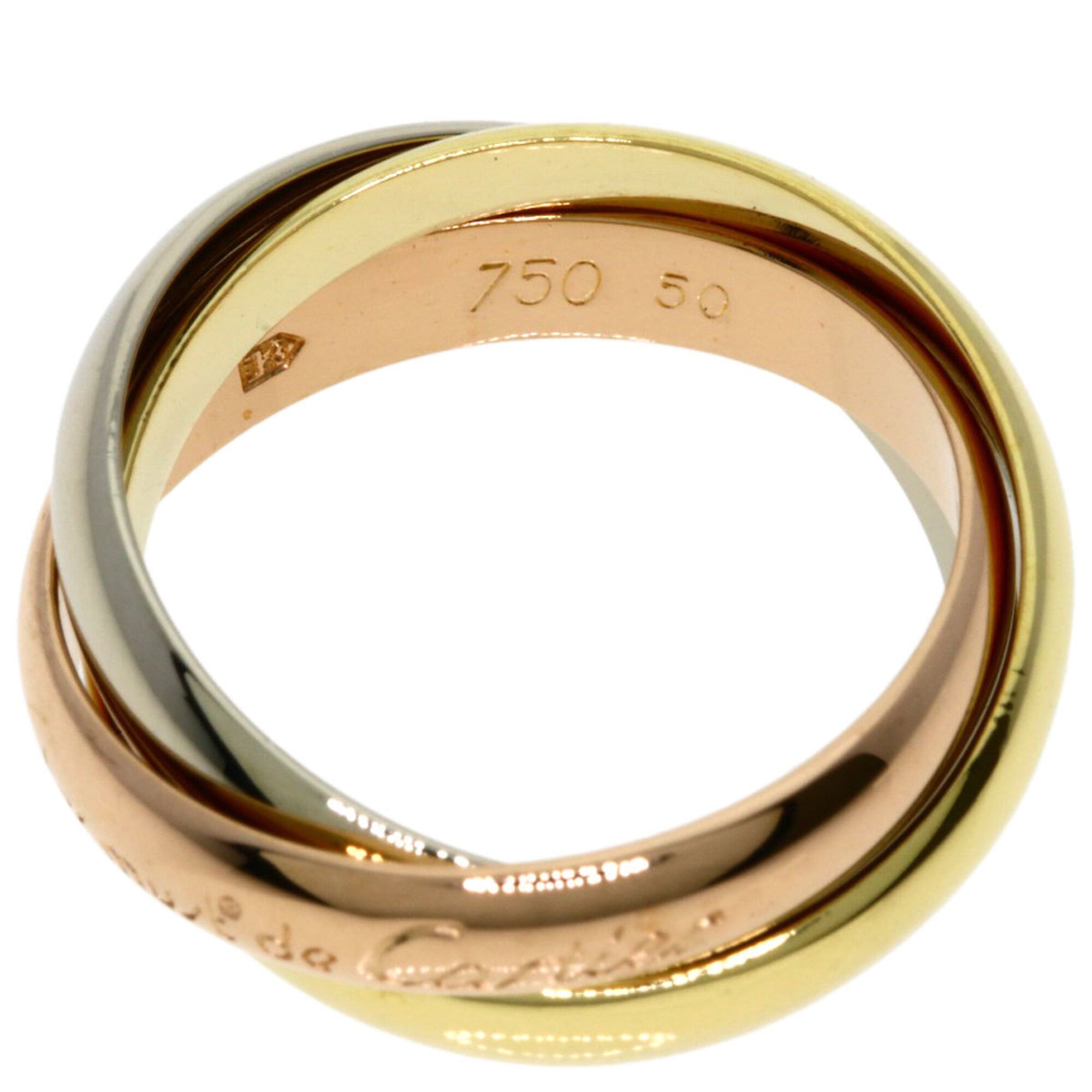 Cartier Yellow Gold (18K) Pink Gold (18K) White Gold (18K) Band Ring (Pre-Owned)