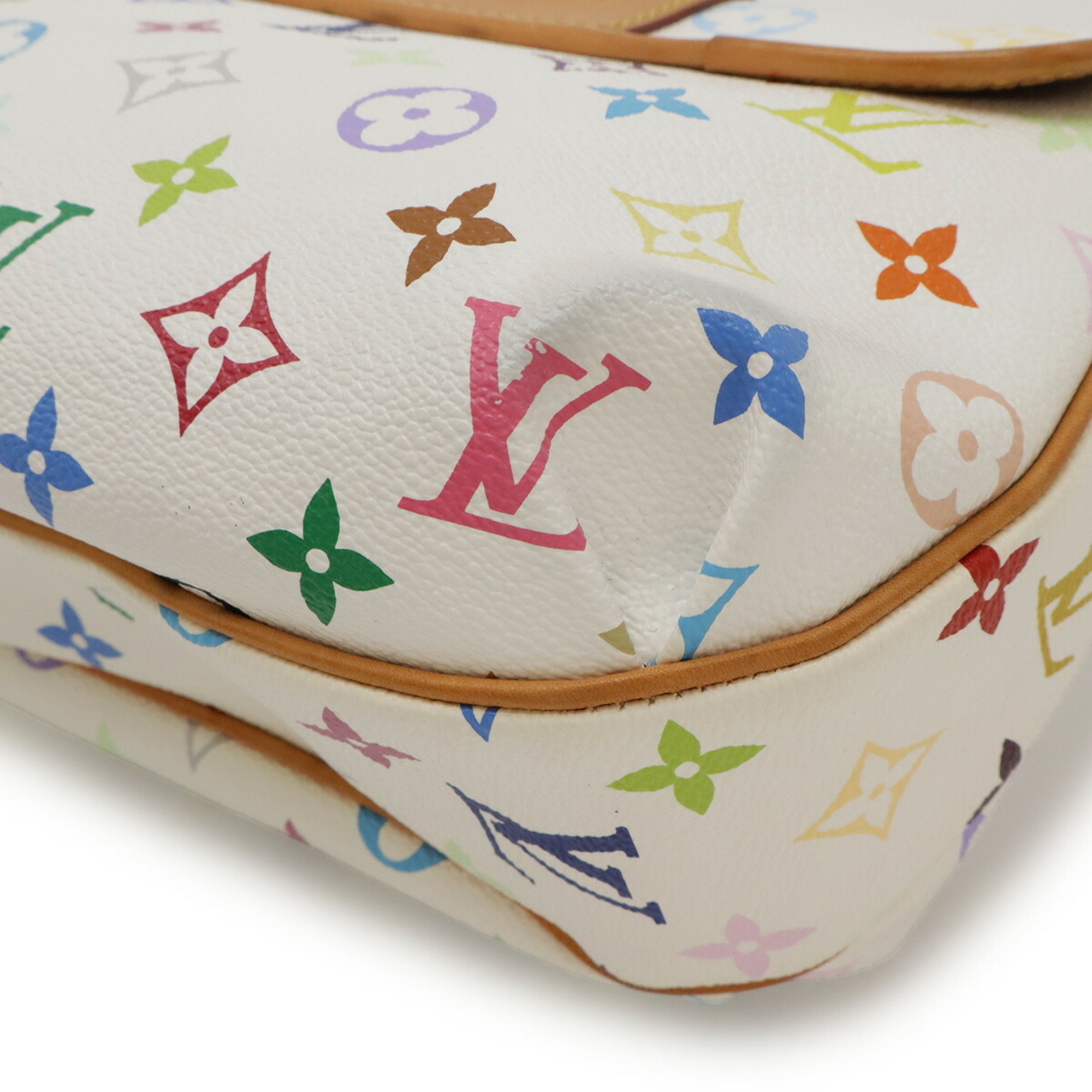 Louis Vuitton Blanc Monogram Multi-Color White Yellow Monogram Multicolore Shoulder Bag (Pre-Owned)