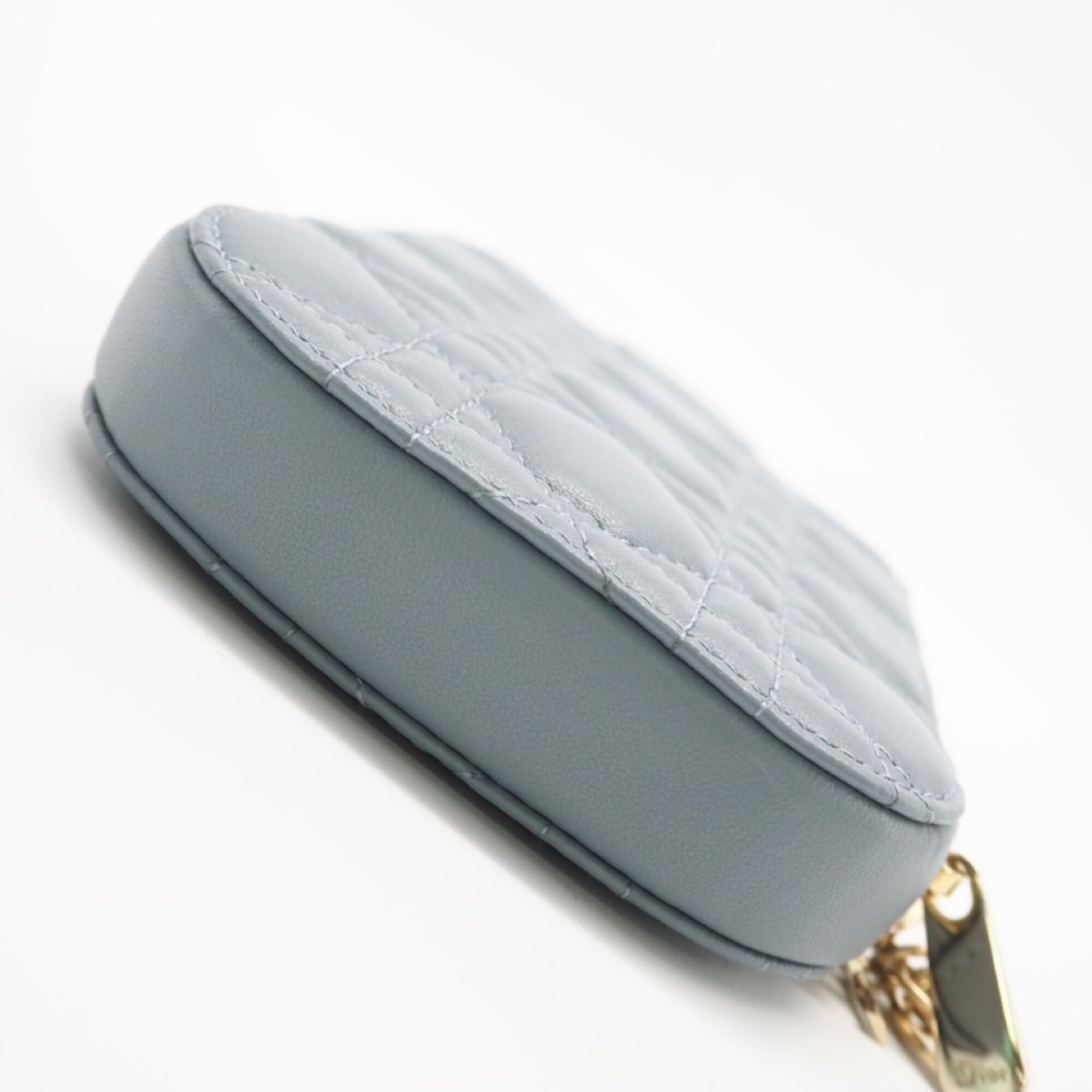 Christian Dior Lady Dior Blue Leather Shoulder Bag (Pre-Owned)