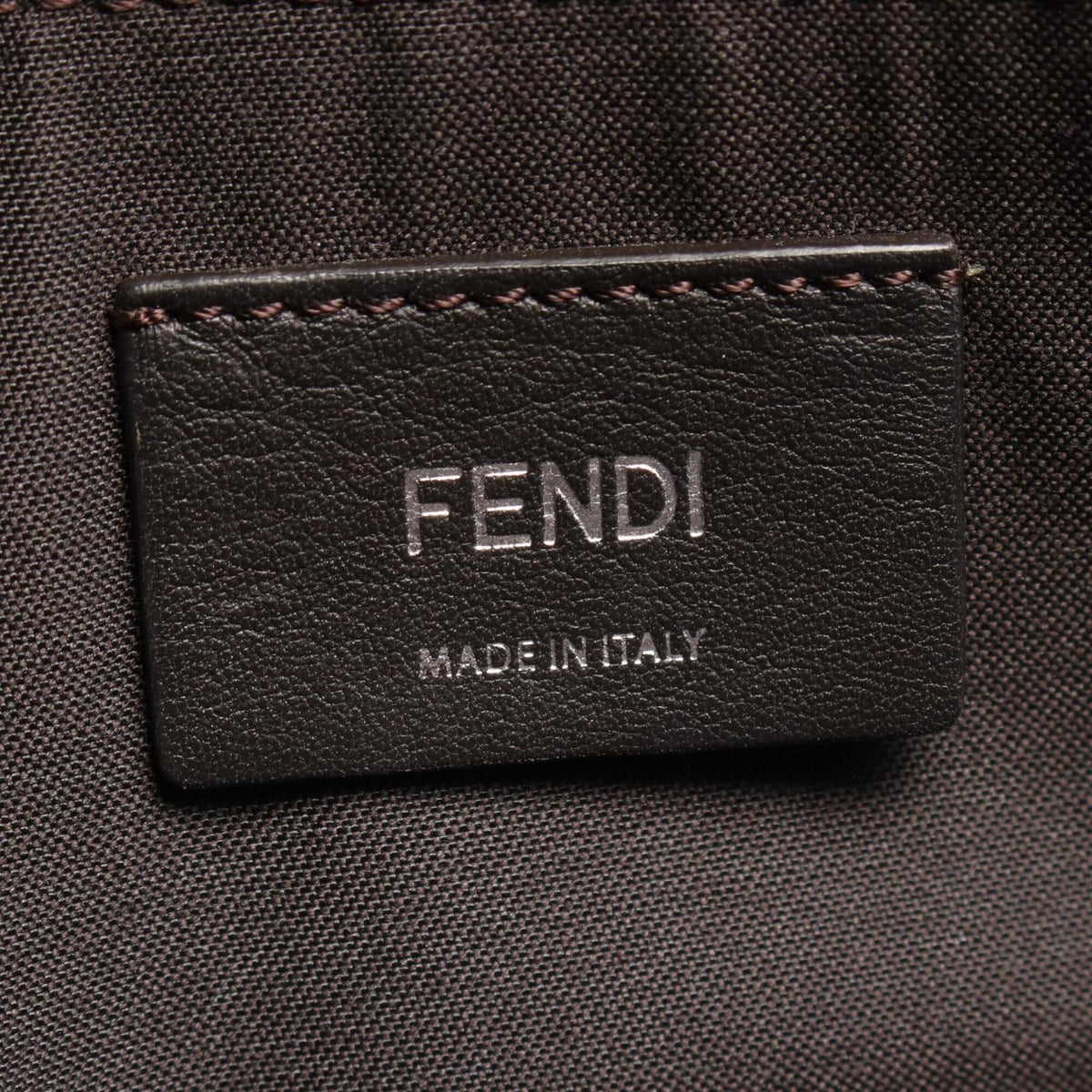 Fendi Black Brown Leather Handbag (Pre-Owned)