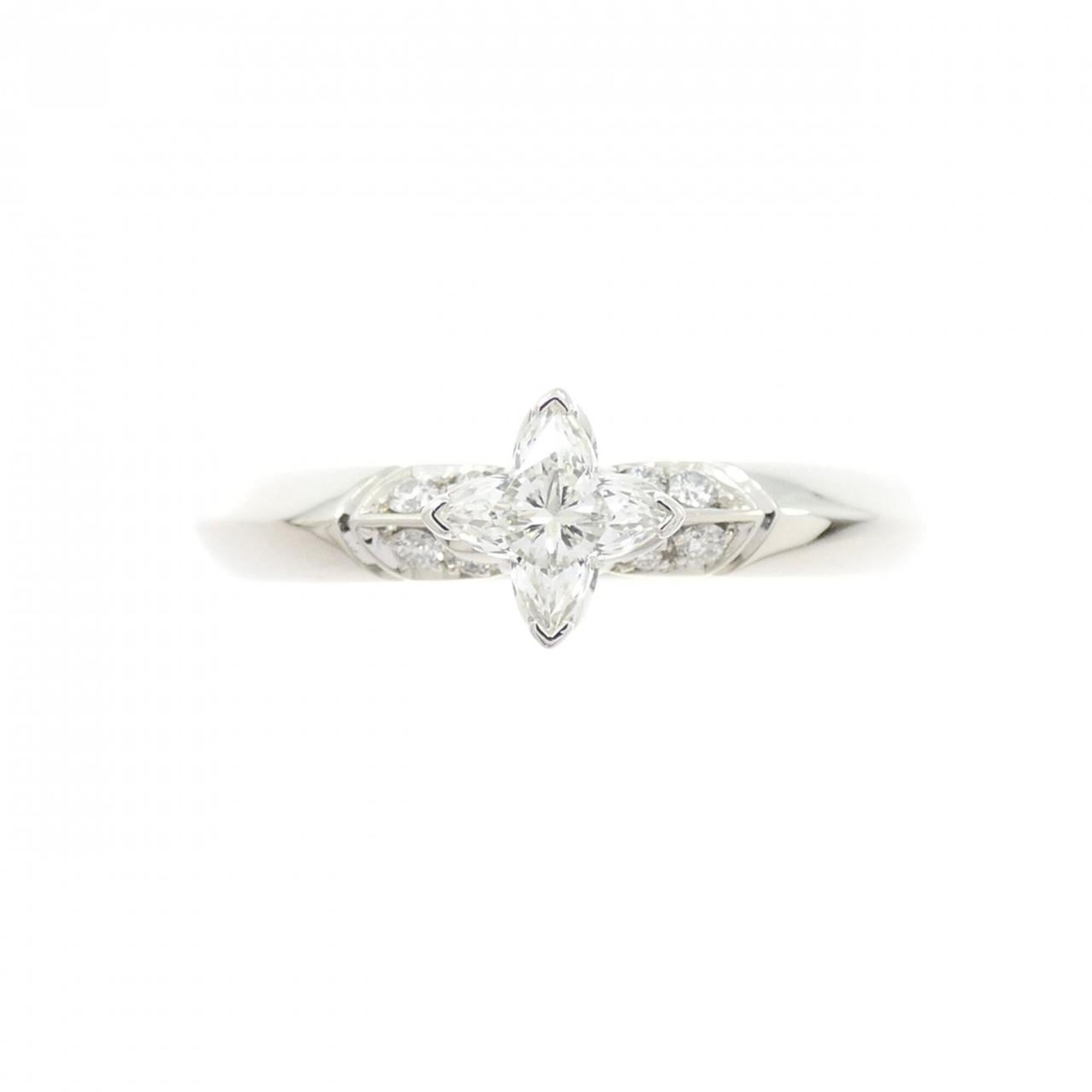 Louis Vuitton Platinum 950 Band Ring (Pre-Owned)