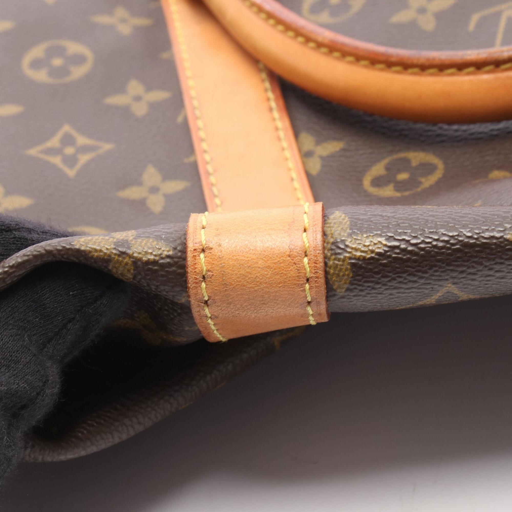 Louis Vuitton Brown Coated Canvas Leather Boston Bag Handbag (Pre-Owned)