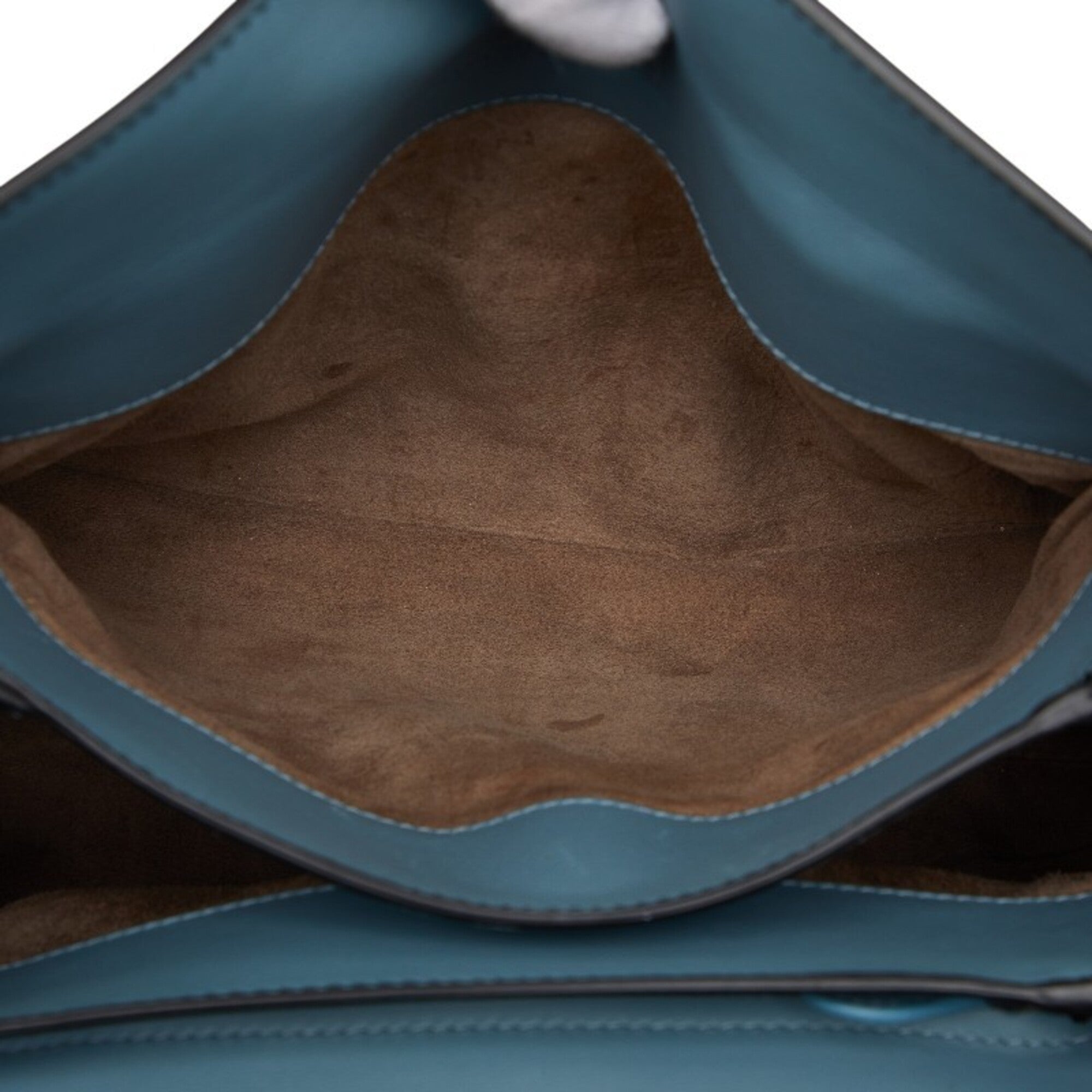 Bottega Veneta Blue Leather Handbag (Pre-Owned)