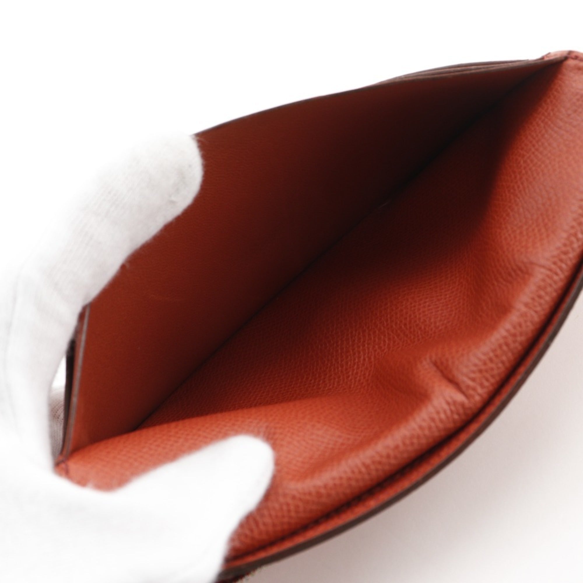 Hermes Orange Epsom Leather Long Wallet (Bi-Fold) (Pre-Owned)