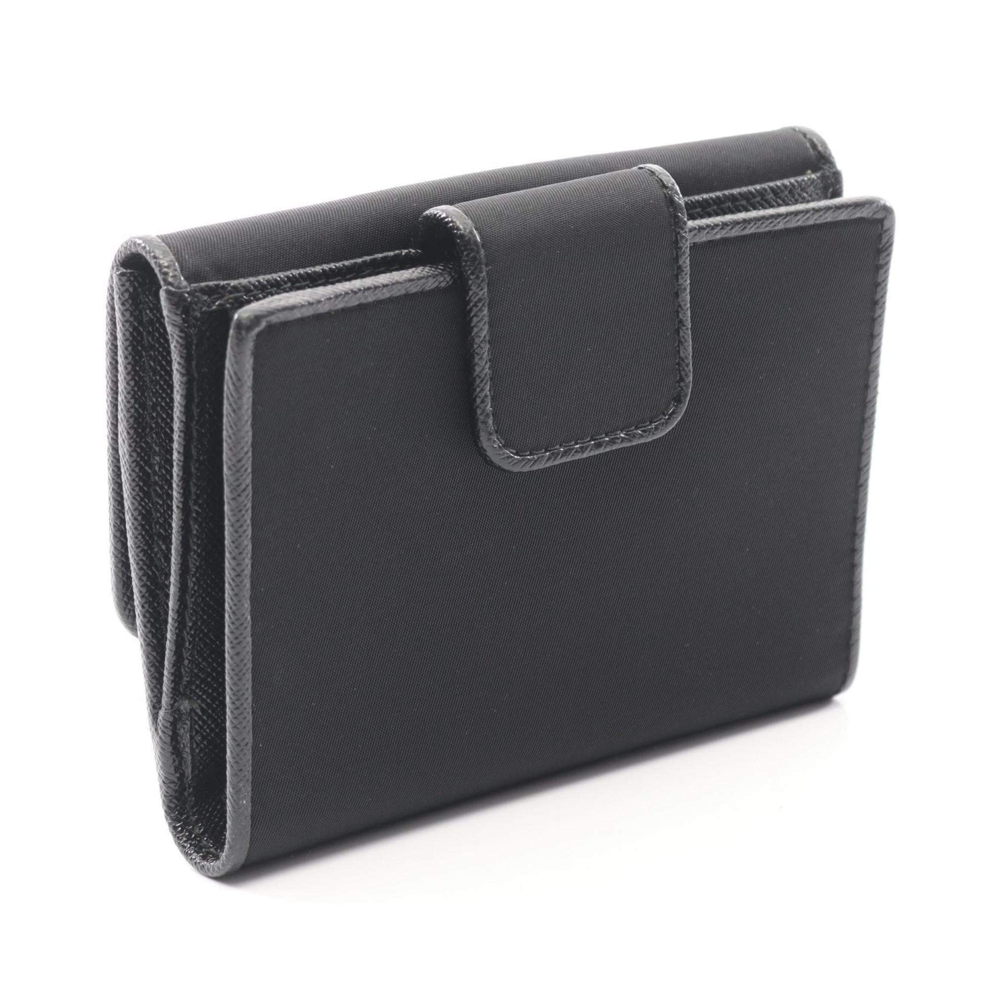 Prada Black Tessuto Saffiano Wallet (Bi-Fold) (Pre-Owned)