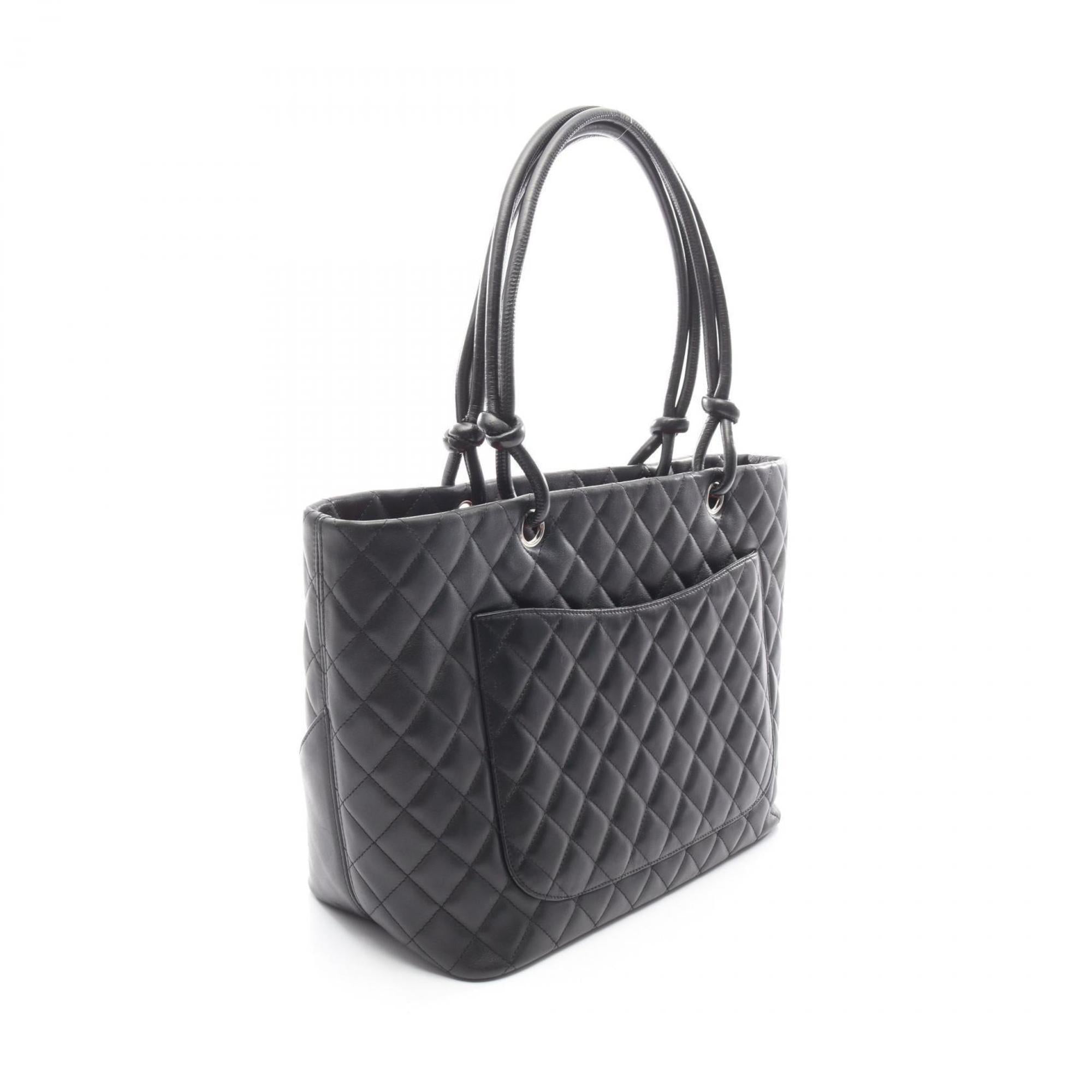 Chanel Black Leather Tote Bag (Pre-Owned)