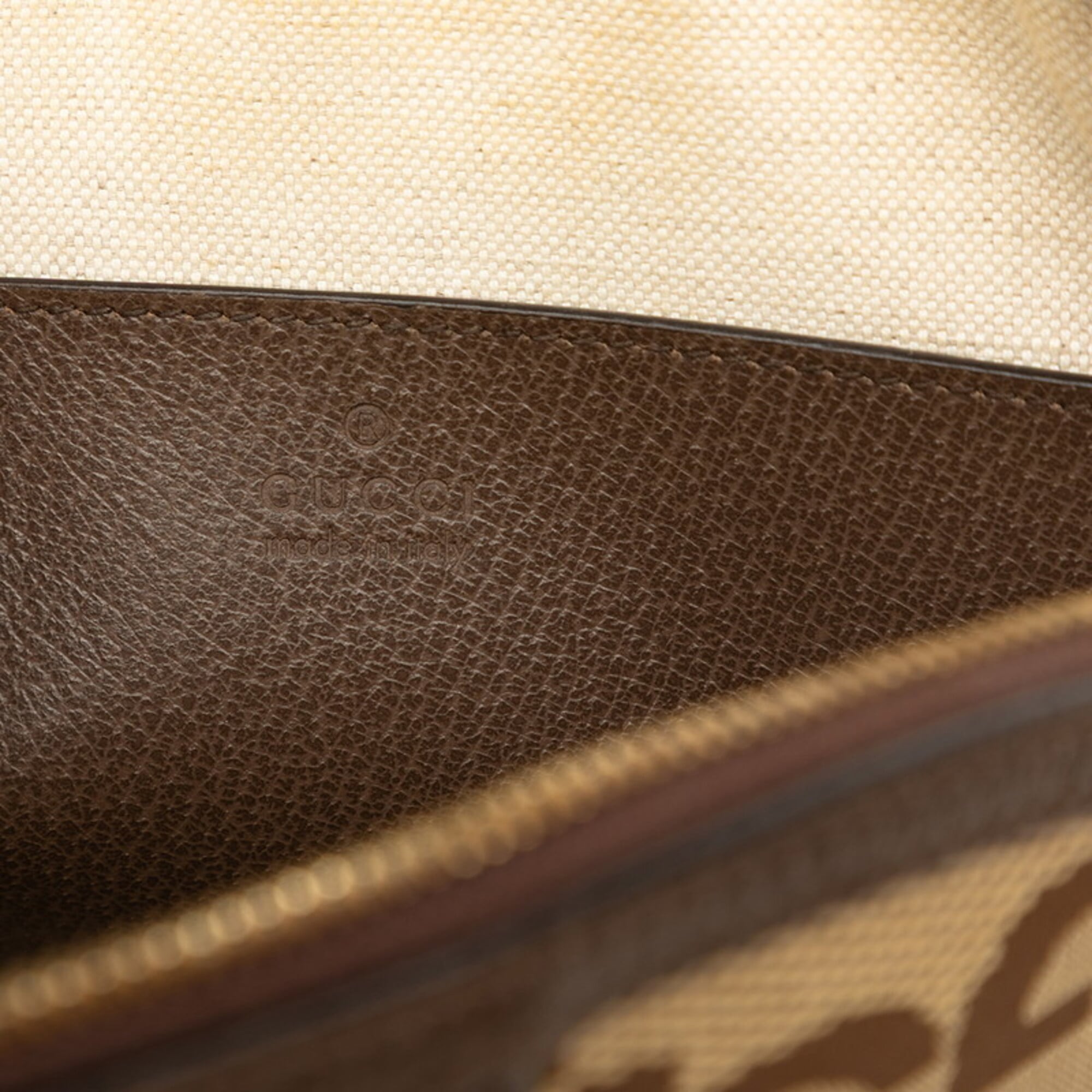 Gucci Brown Canvas Leather (Pre-Owned)