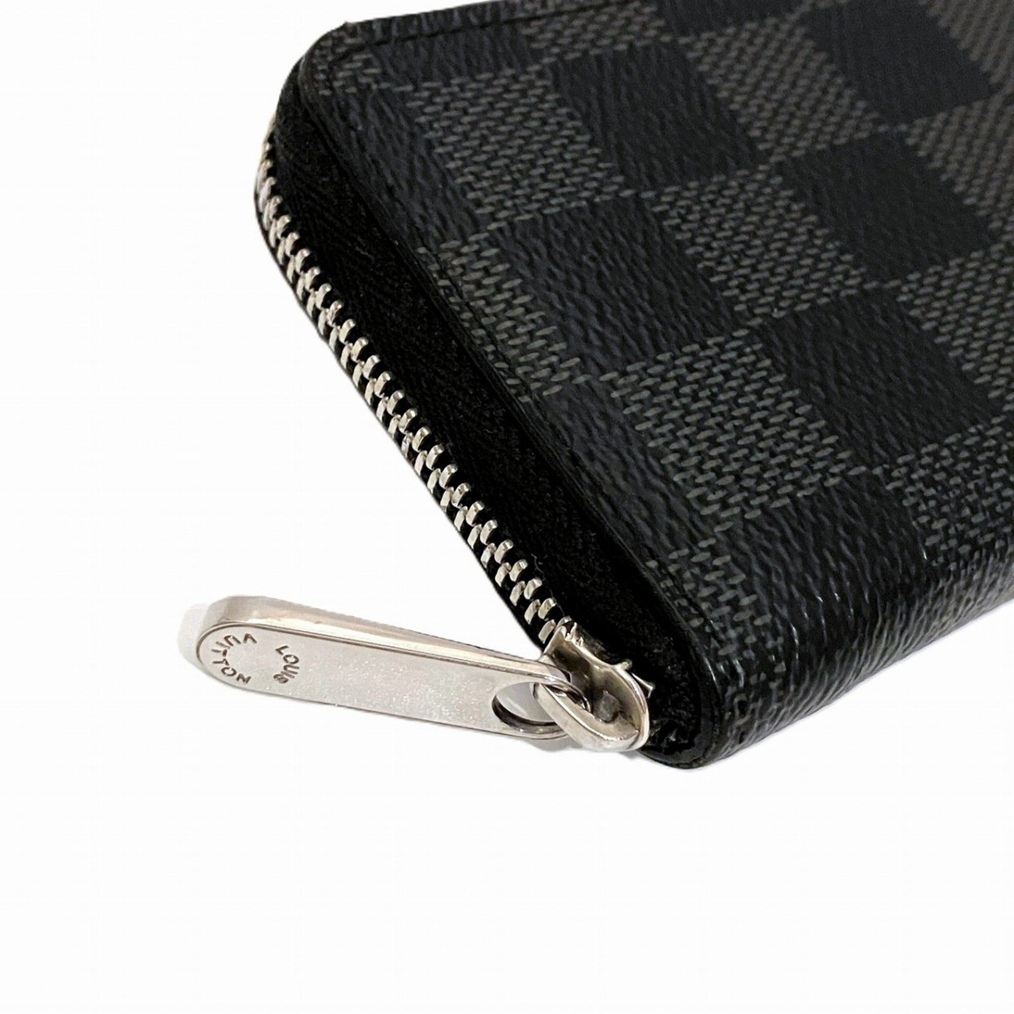 Louis Vuitton Black Damier Graphite Damier Graphite Coin Purse/Coin Case (Pre-Owned)