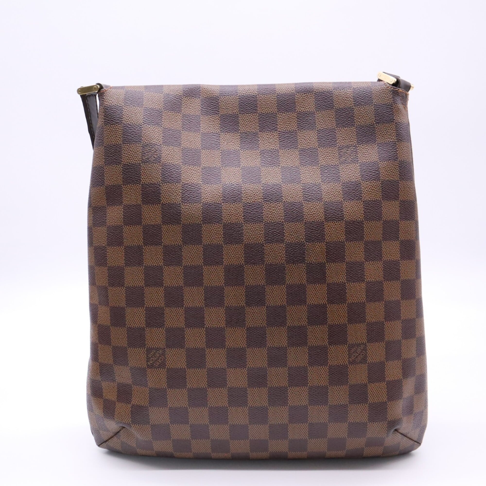 Louis Vuitton Damier Beige Brown Coated Canvas Leather Handbag (Pre-Owned)