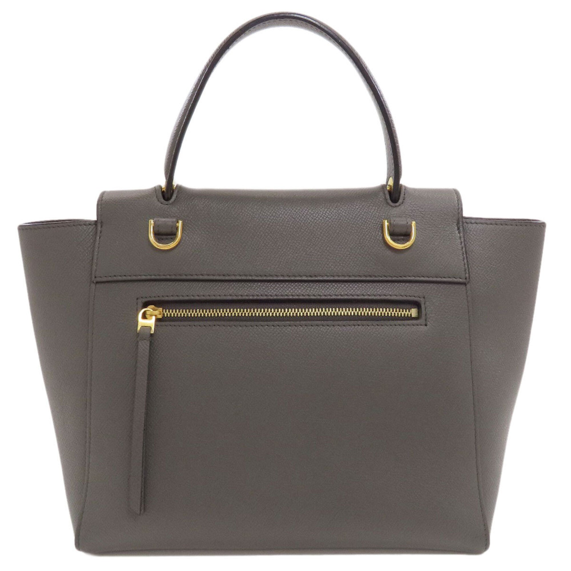 Celine Gray Leather Handbag (Pre-Owned)