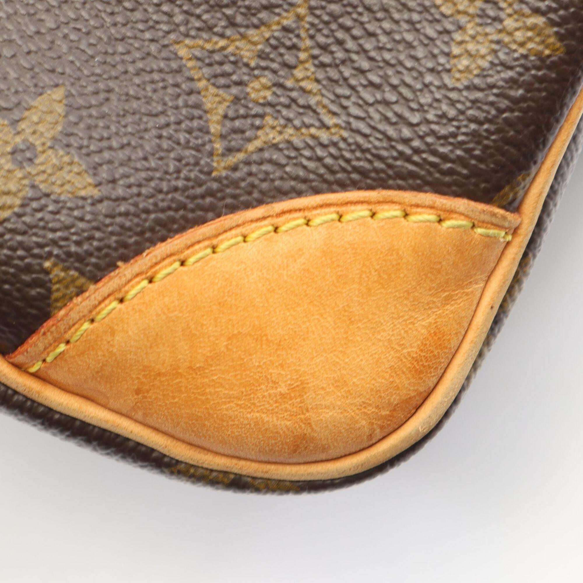 Louis Vuitton Brown Monogram Coated Canvas Leather Handbag Shoulder Bag (Pre-Owned)