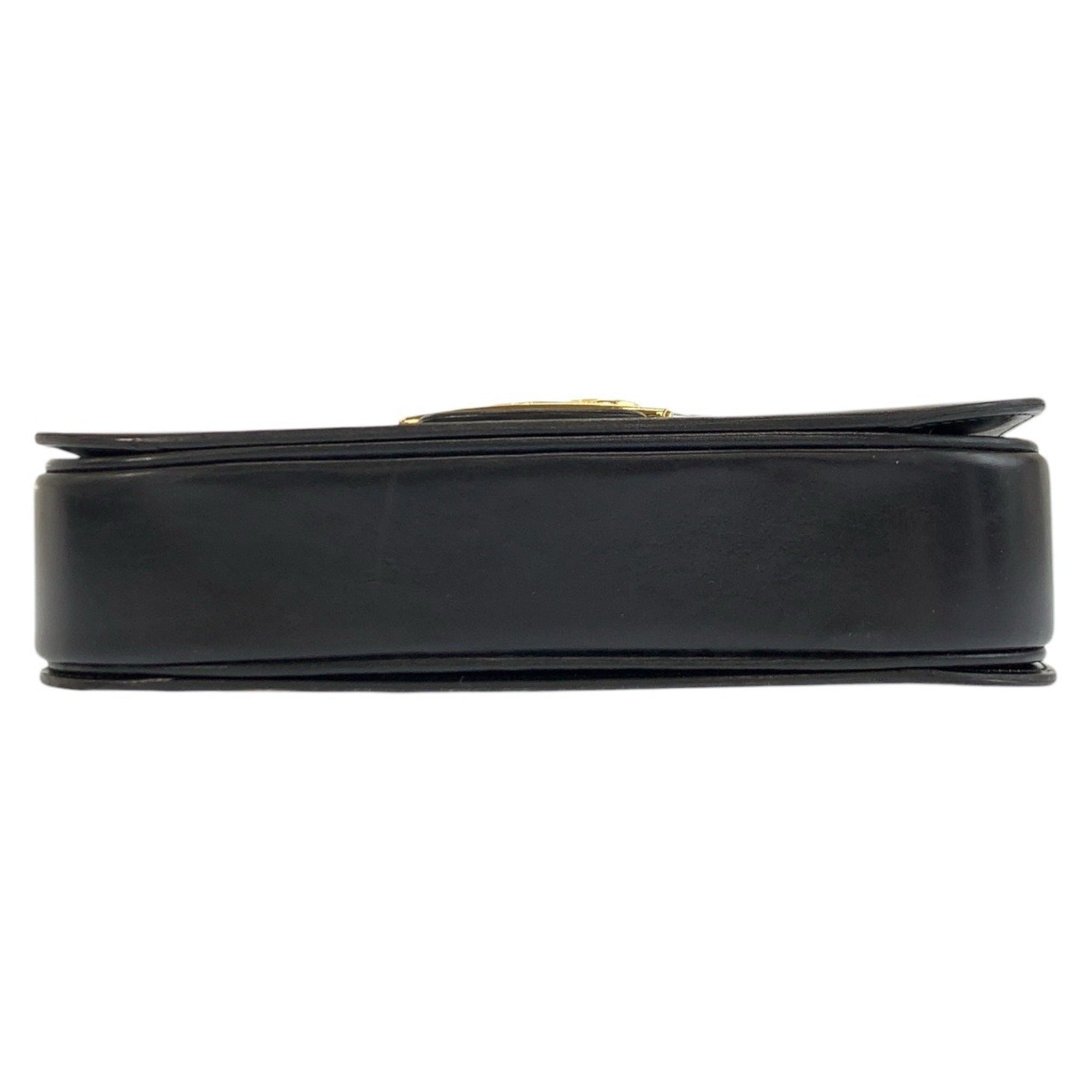 Celine Black Leather Handbag Shoulder Bag (Pre-Owned)