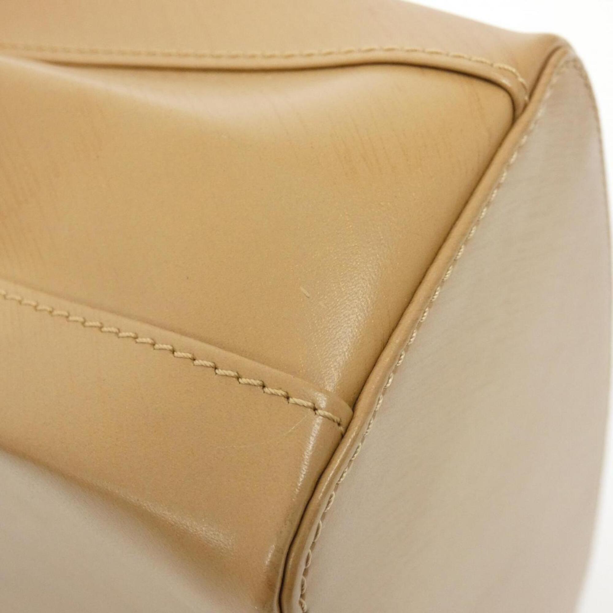 Cartier Beige Pink Leather Handbag (Pre-Owned)