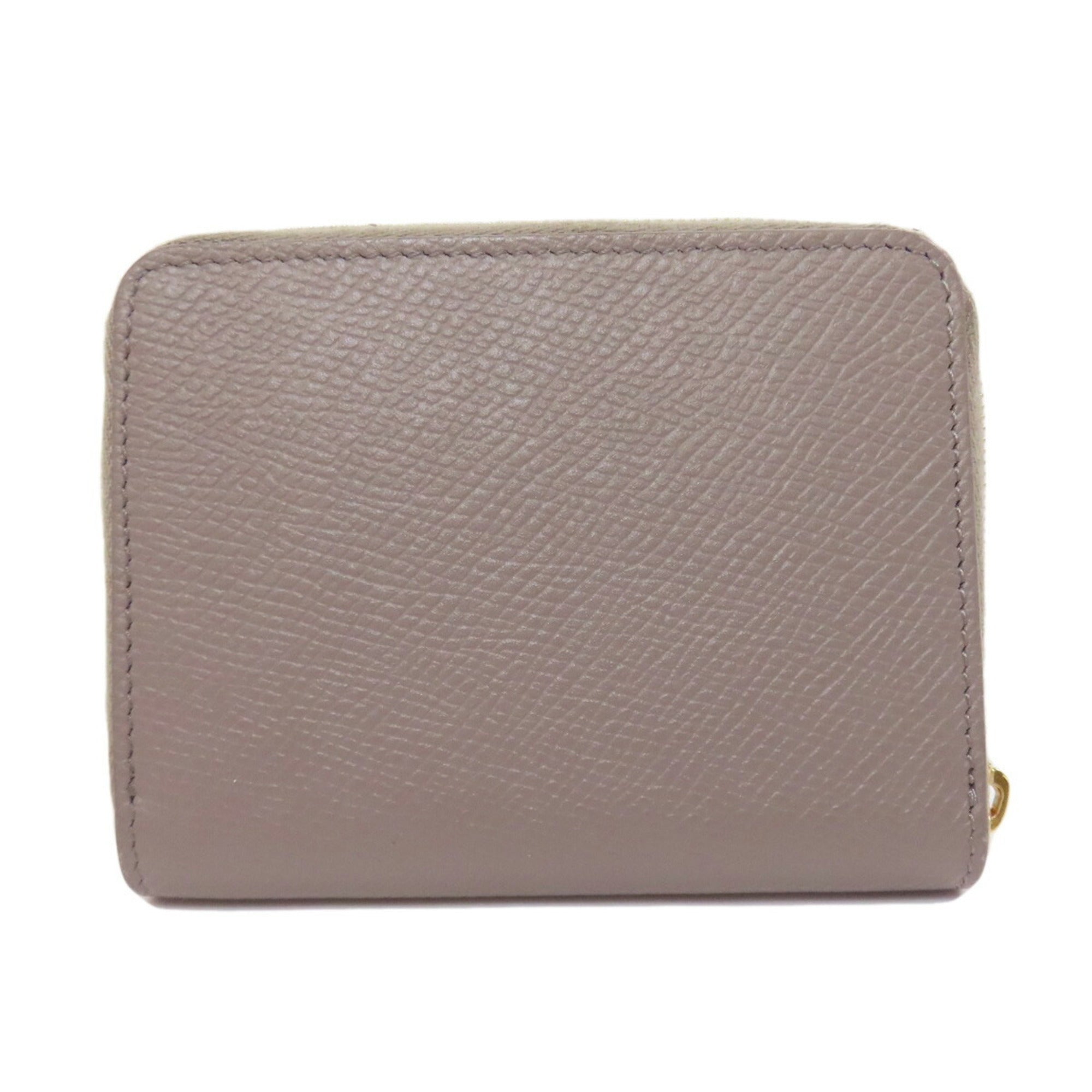 Celine Grayish Leather Coin Purse/Coin Case (Pre-Owned)