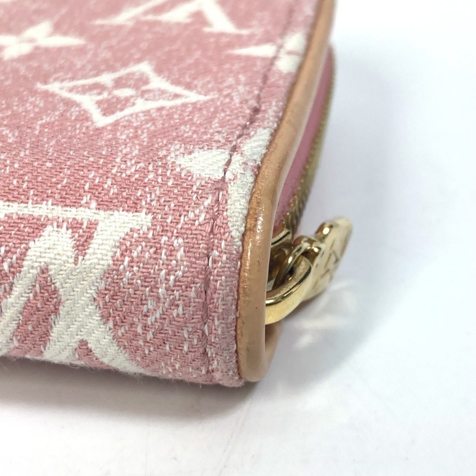 Louis Vuitton Monogram Denim Pink Monogram Denim Long Wallet (Bi-Fold) (Pre-Owned)