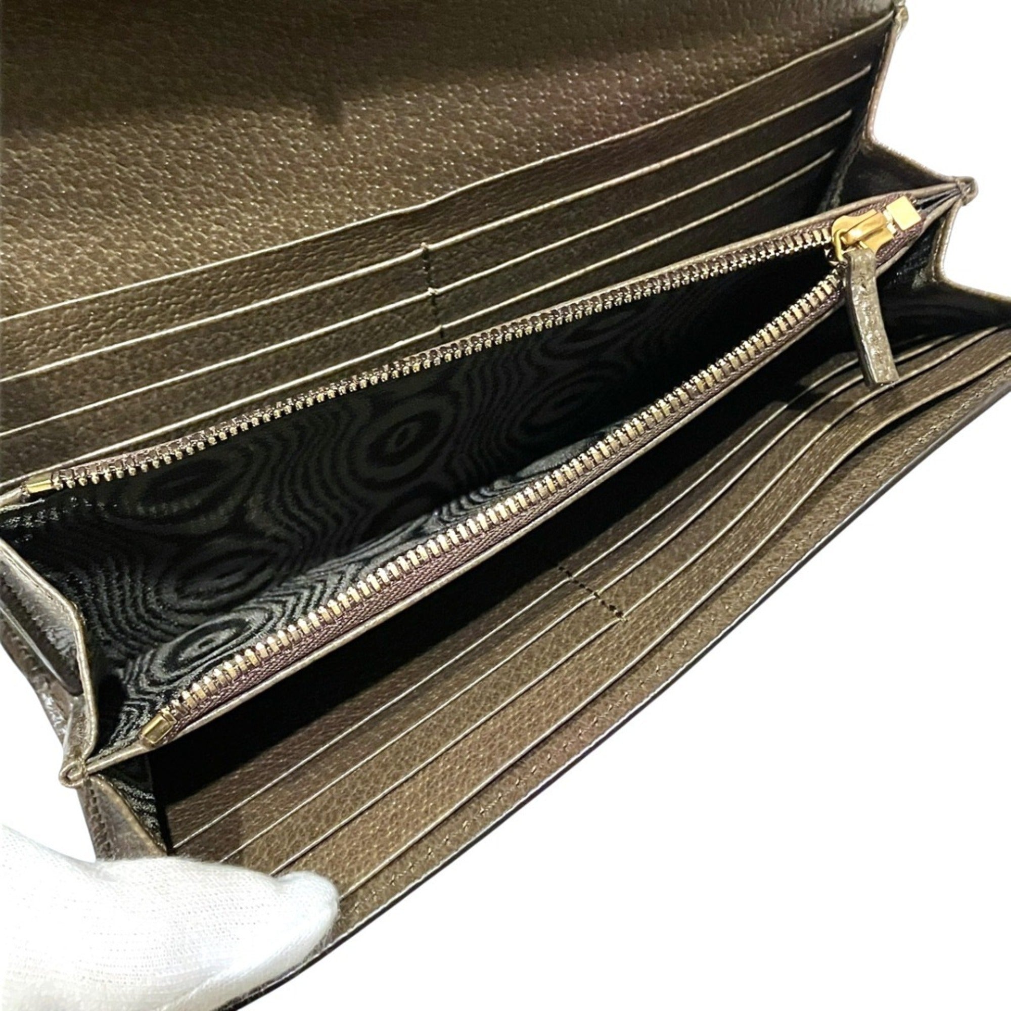 Balenciaga Beige Brown Pvc Leather Long Wallet (Bi-Fold) (Pre-Owned)