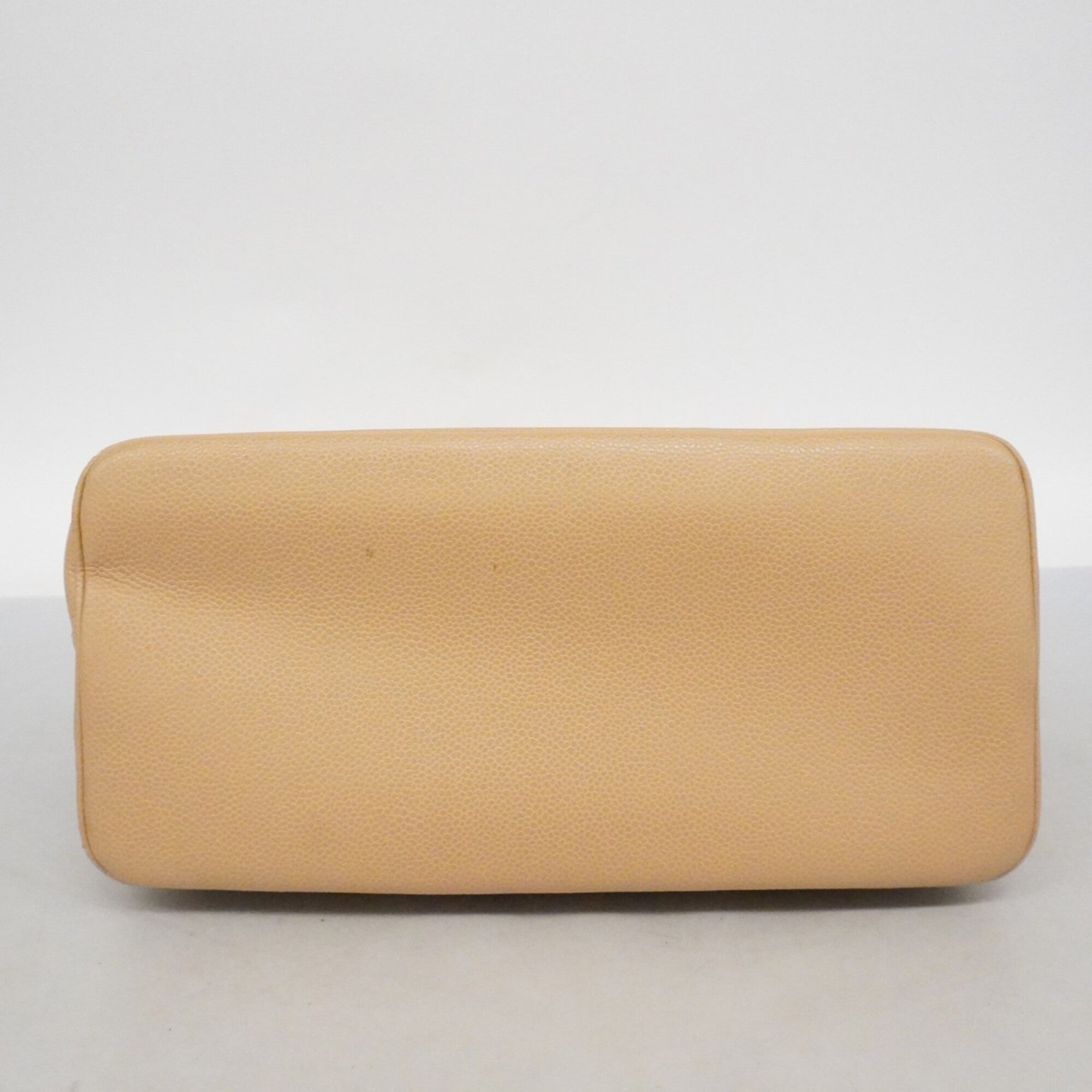 Chanel Beige Grained Calfskin Tote Bag (Pre-Owned)