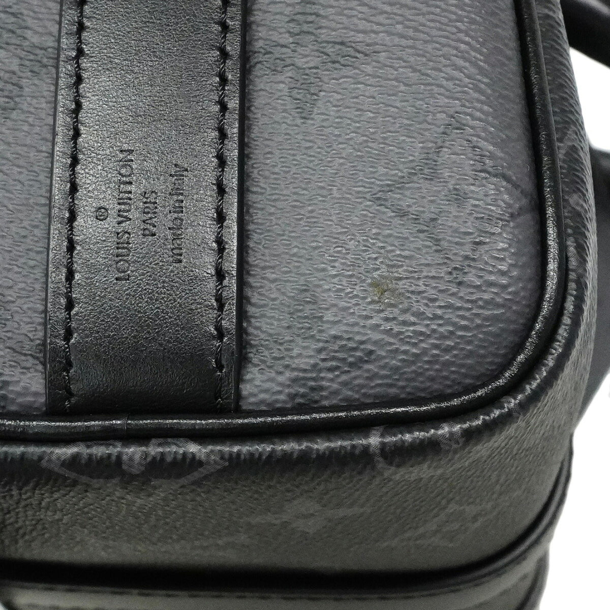 Louis Vuitton Black Gray Handbag (Pre-Owned)