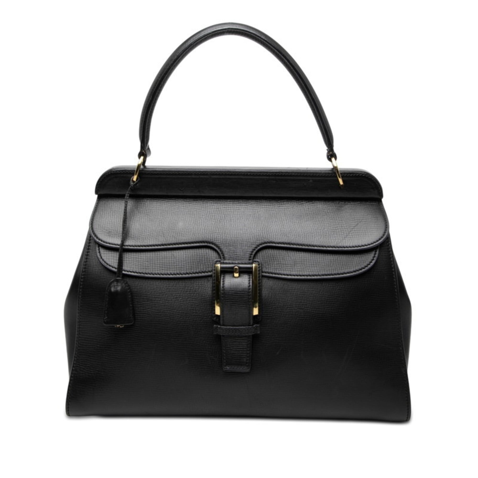 Gucci Black Leather Handbag Pouch (Pre-Owned)