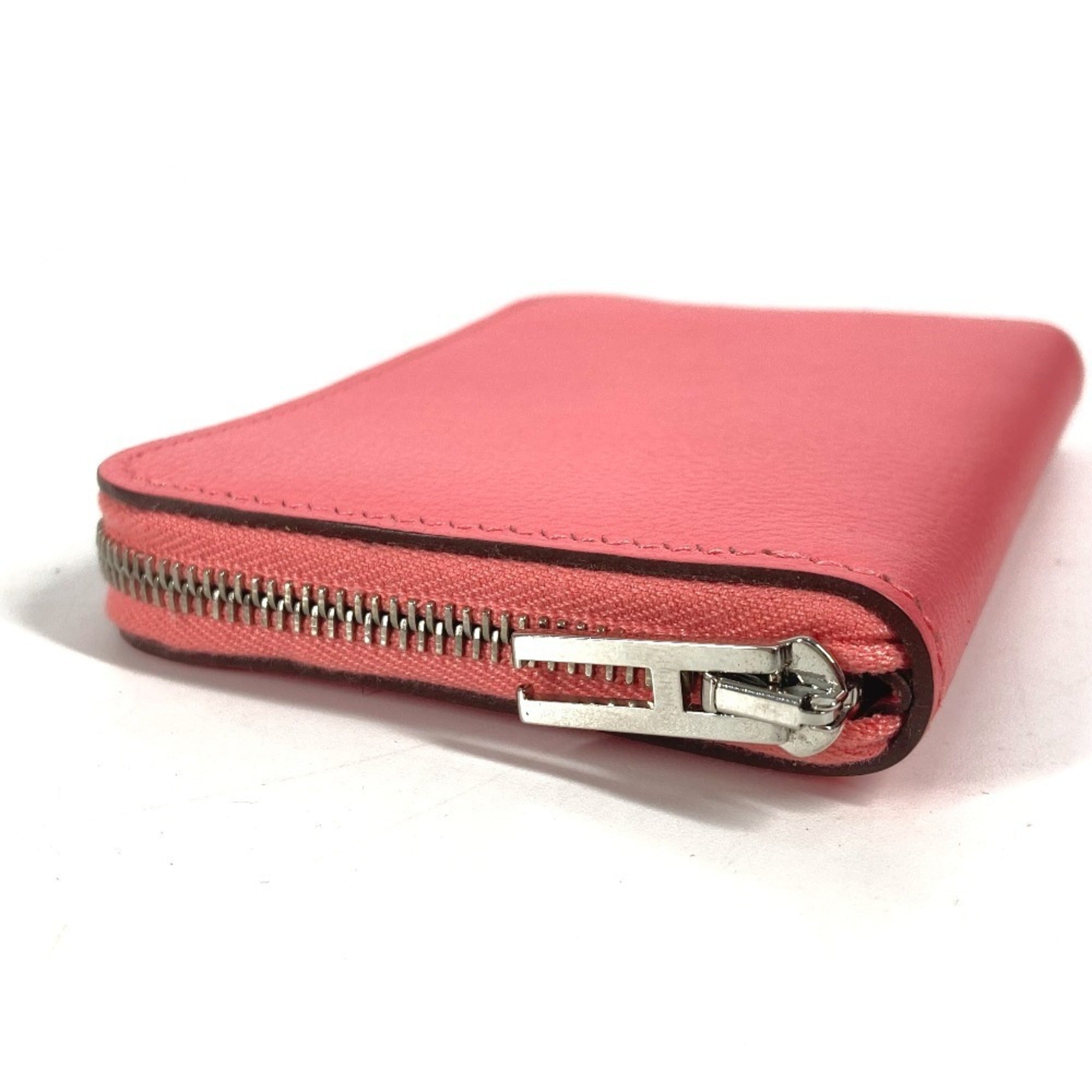 Hermes Pink Leather Coin Purse/Coin Case (Pre-Owned)
