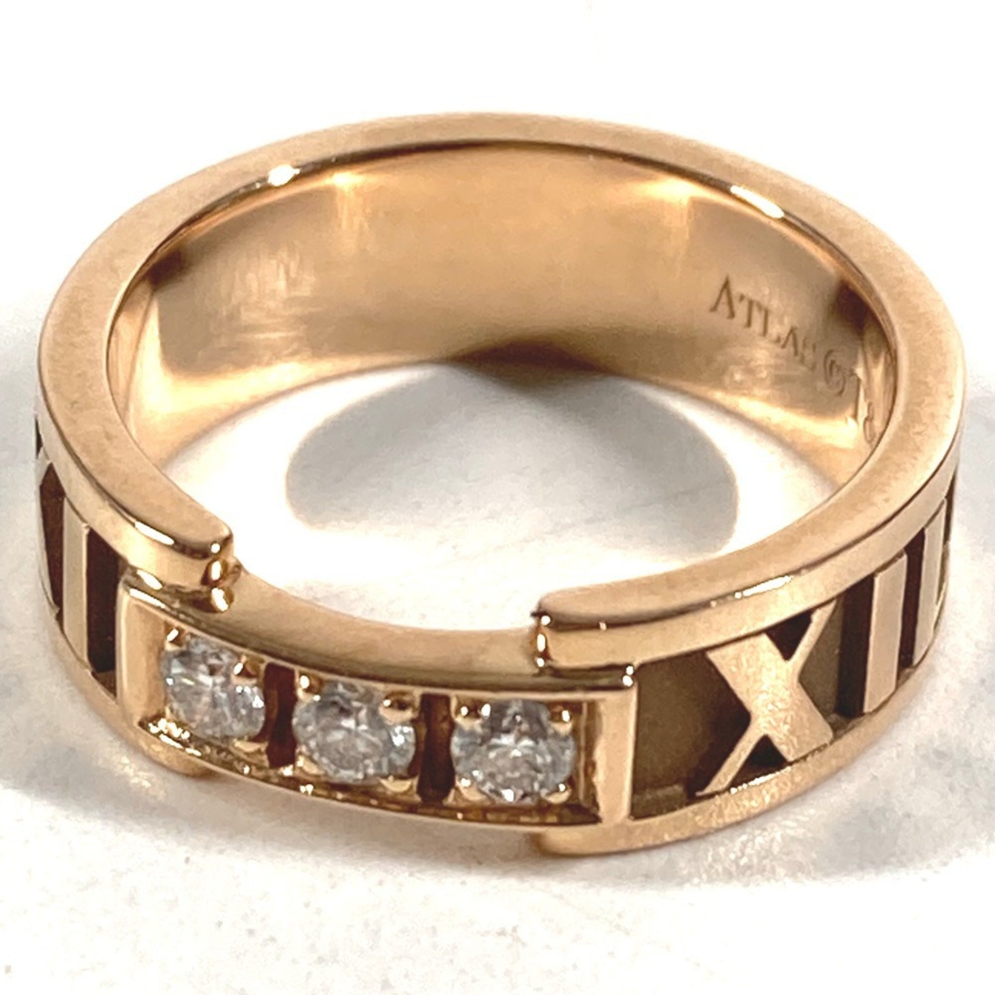 Tiffany Atlas Pink Gold (18K) Band Ring (Pre-Owned)