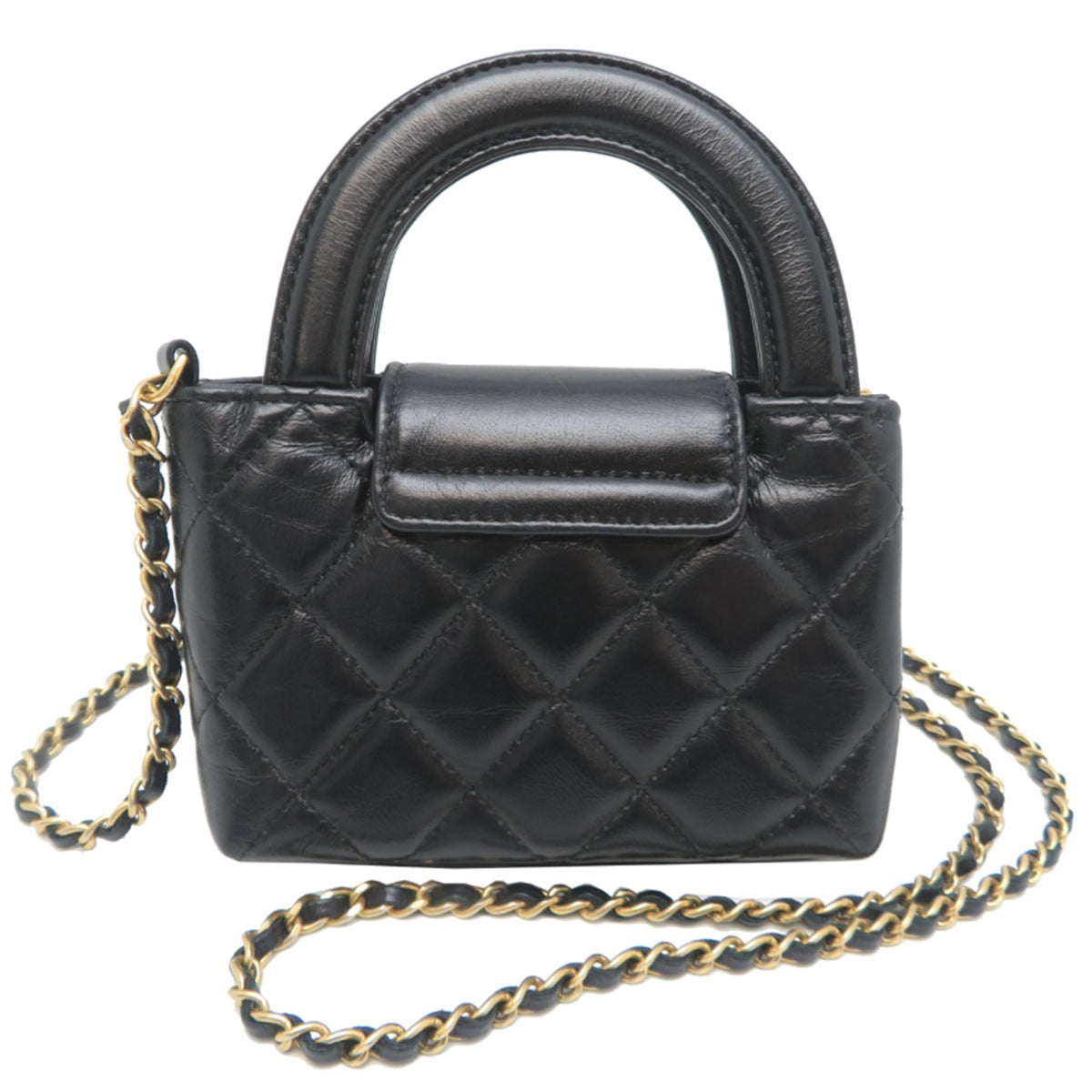 Chanel Black Leather Shoulder Bag (Pre-Owned)
