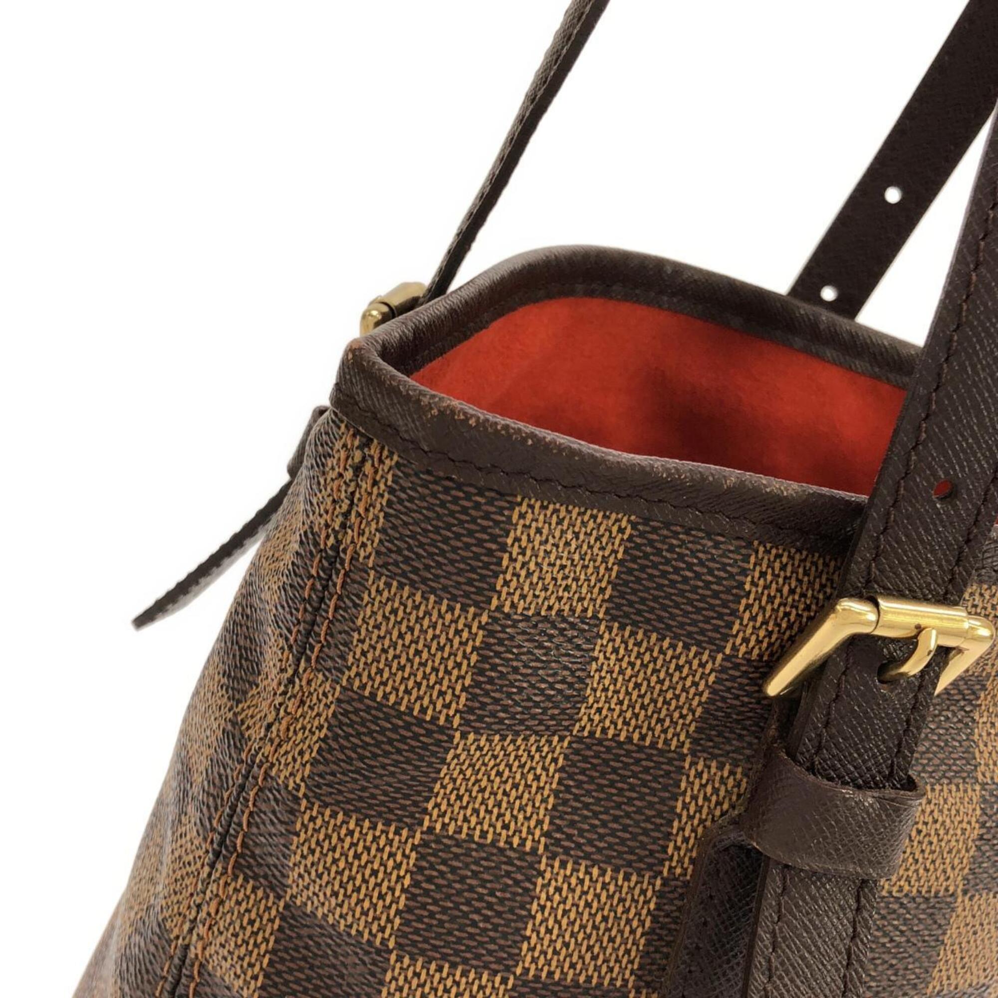 Louis Vuitton Ebene Coated Canvas Pouch Shoulder Bag (Pre-Owned)
