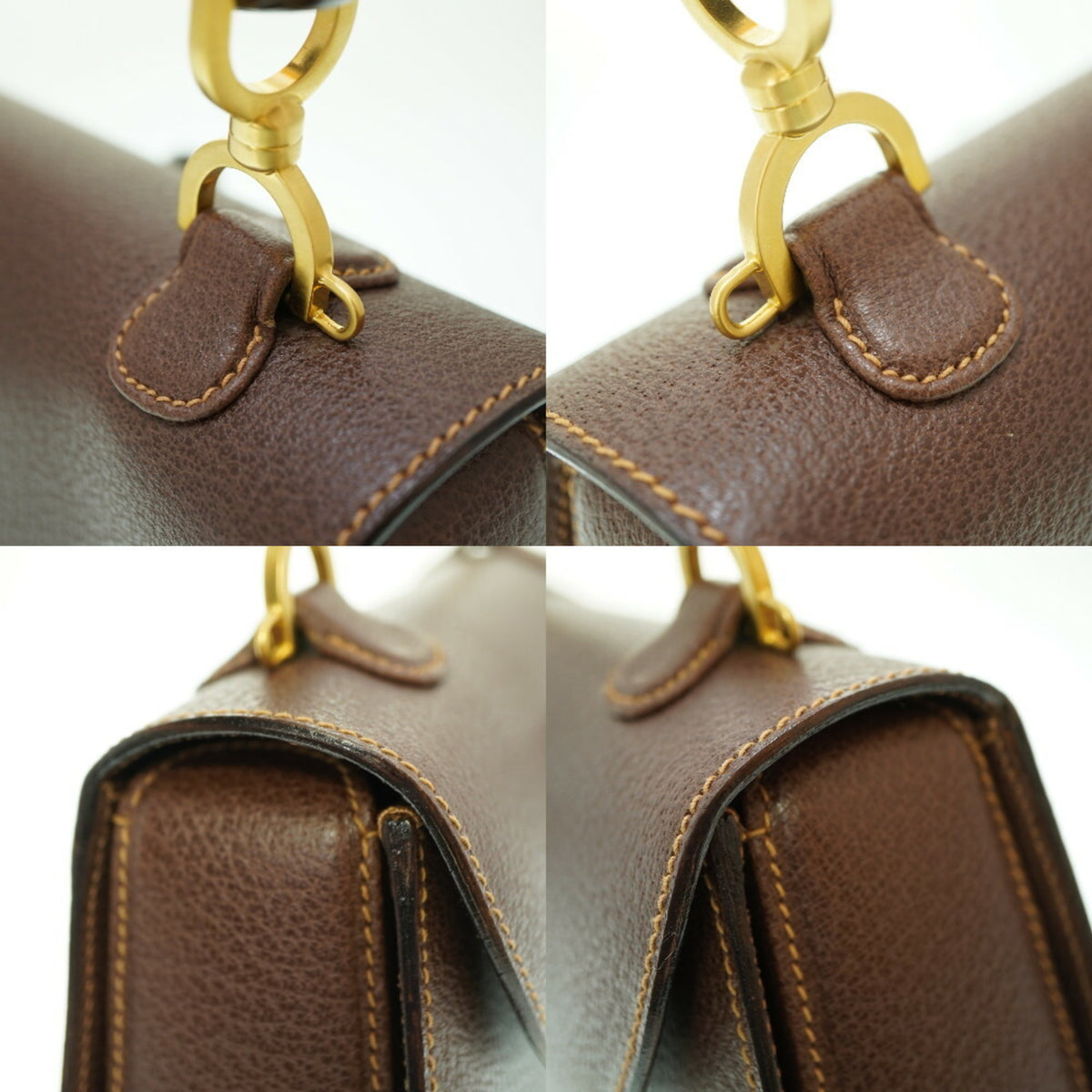 Gucci Brown Leather Handbag (Pre-Owned)