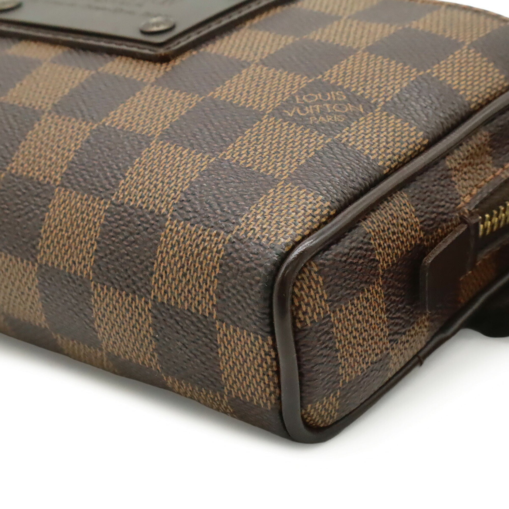 Louis Vuitton Brown Damier Canvas Pvc Sling Bag (Pre-Owned)
