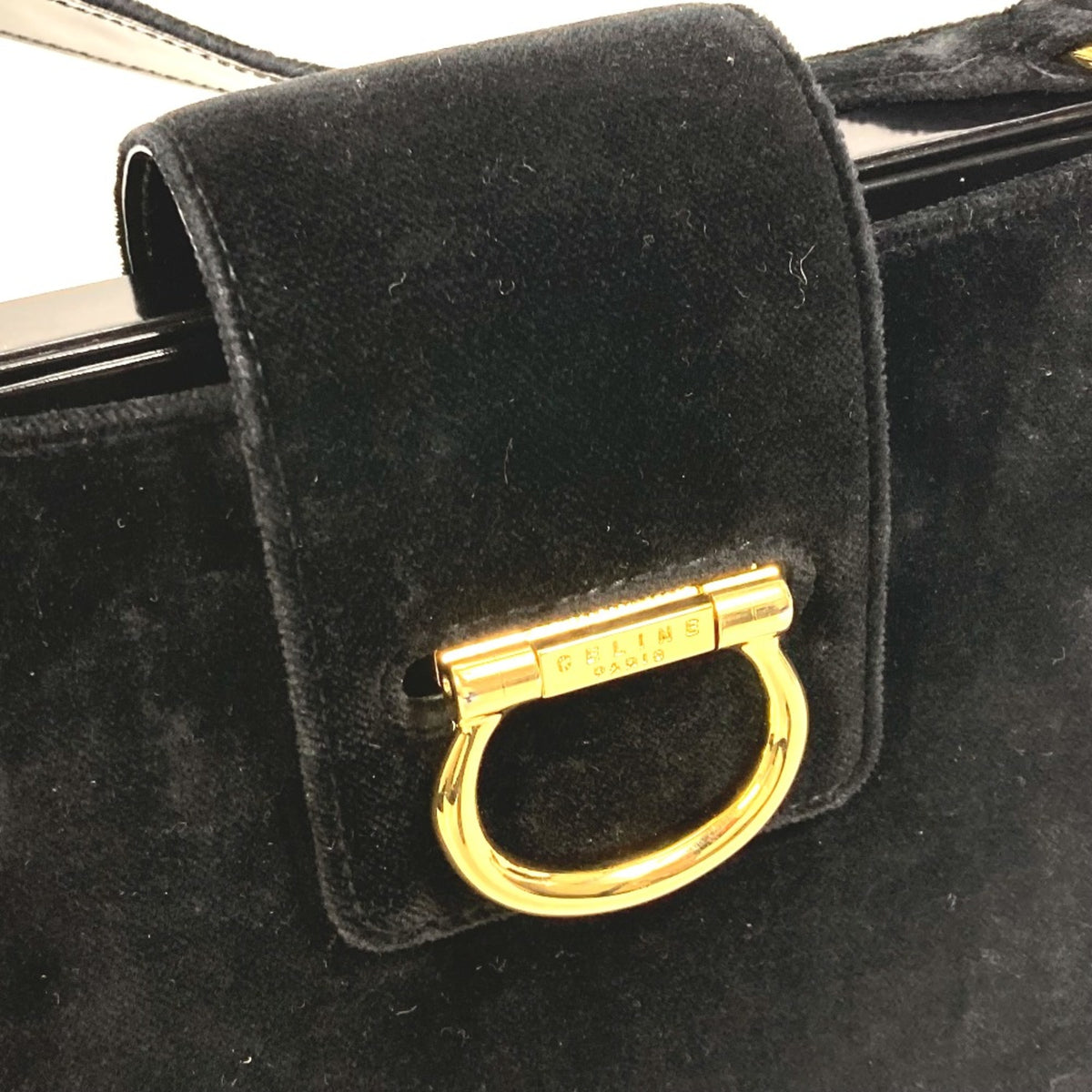 Celine Black Leather Shoulder Bag (Pre-Owned)