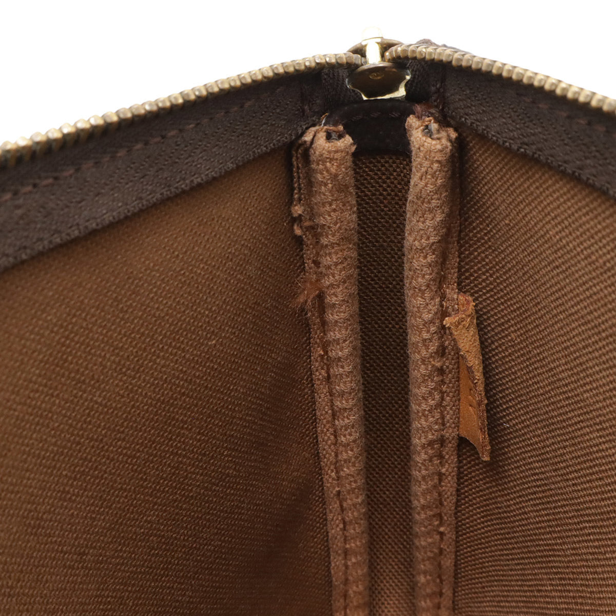 Louis Vuitton Brown Monogram Canvas Handbag Pochette Pouch (Pre-Owned)
