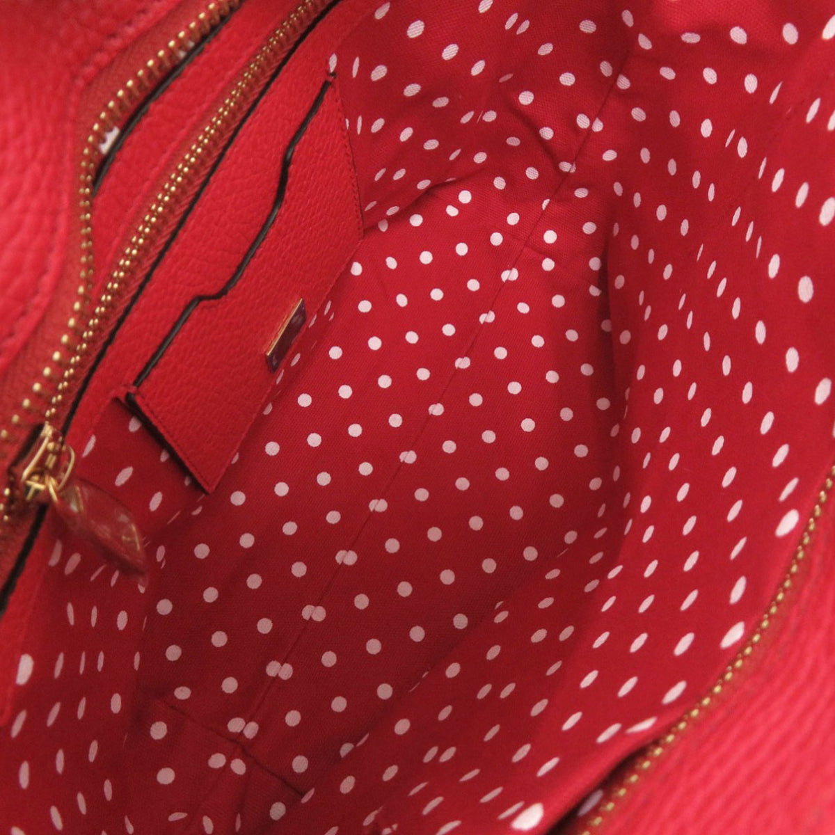 Dolce & Gabbana Red Color Leather Shoulder Bag (Pre-Owned)
