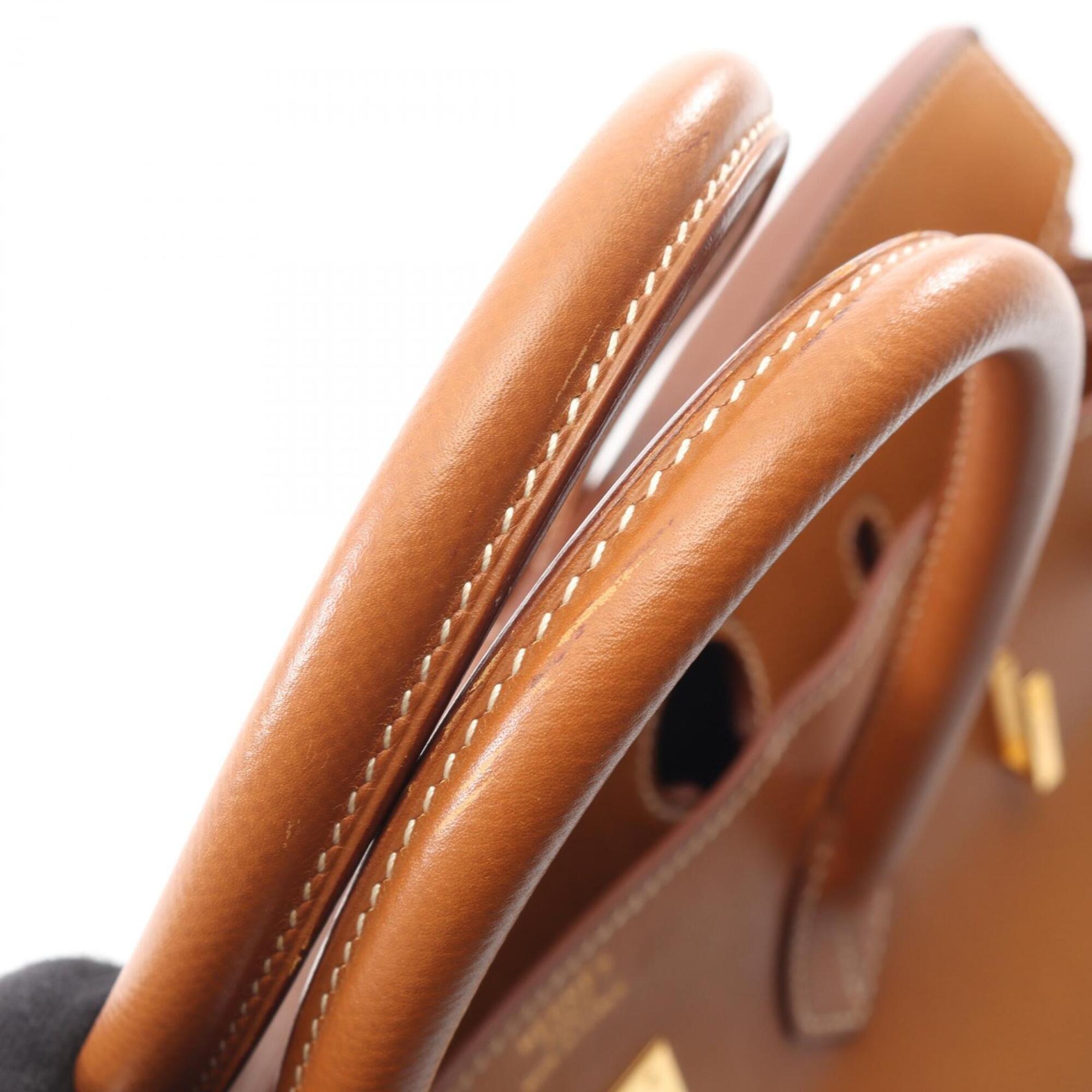 Hermes Brown Courchevel Leather Handbag (Pre-Owned)