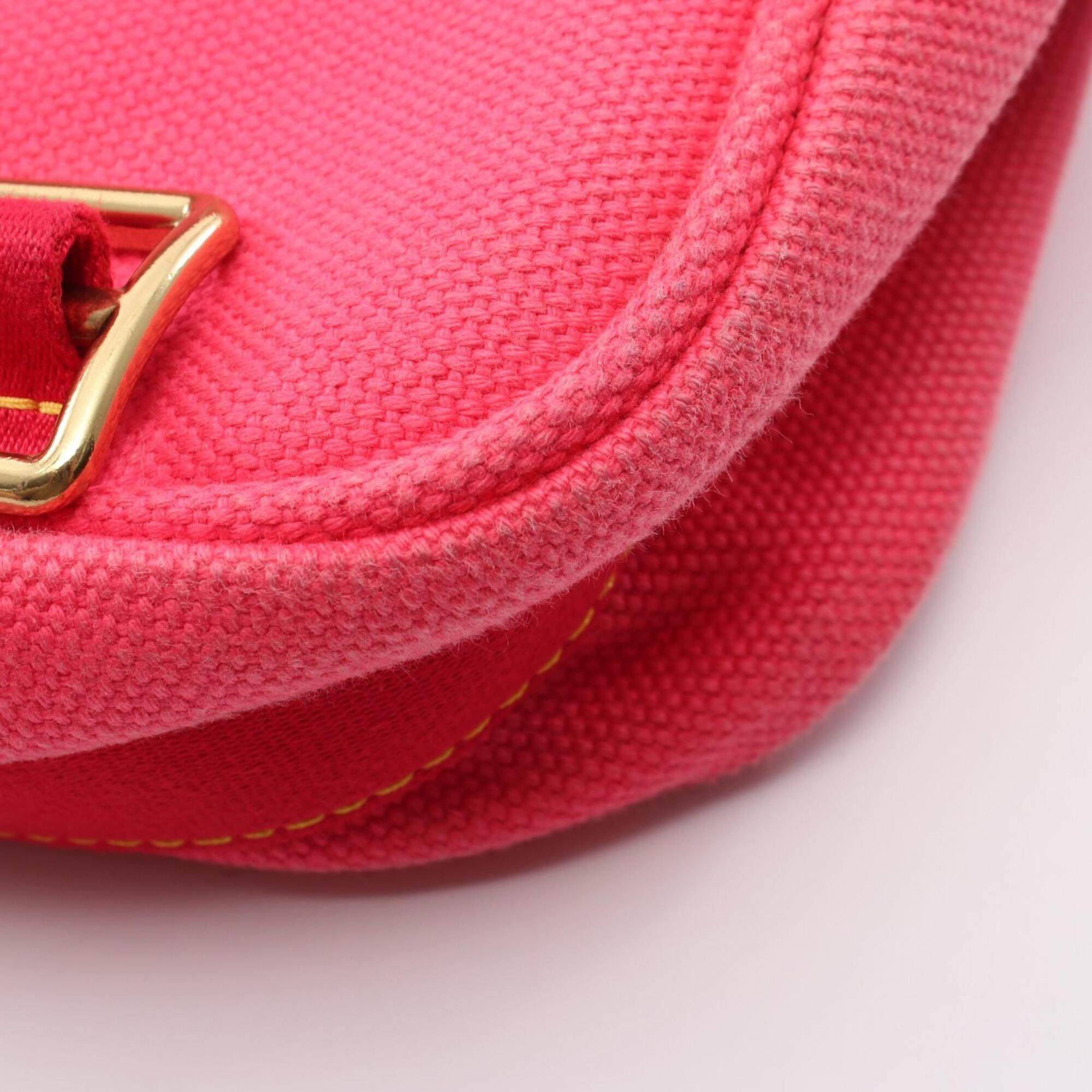 Louis Vuitton Pink Red Color Rose Canvas Handbag Shoulder Bag (Pre-Owned)