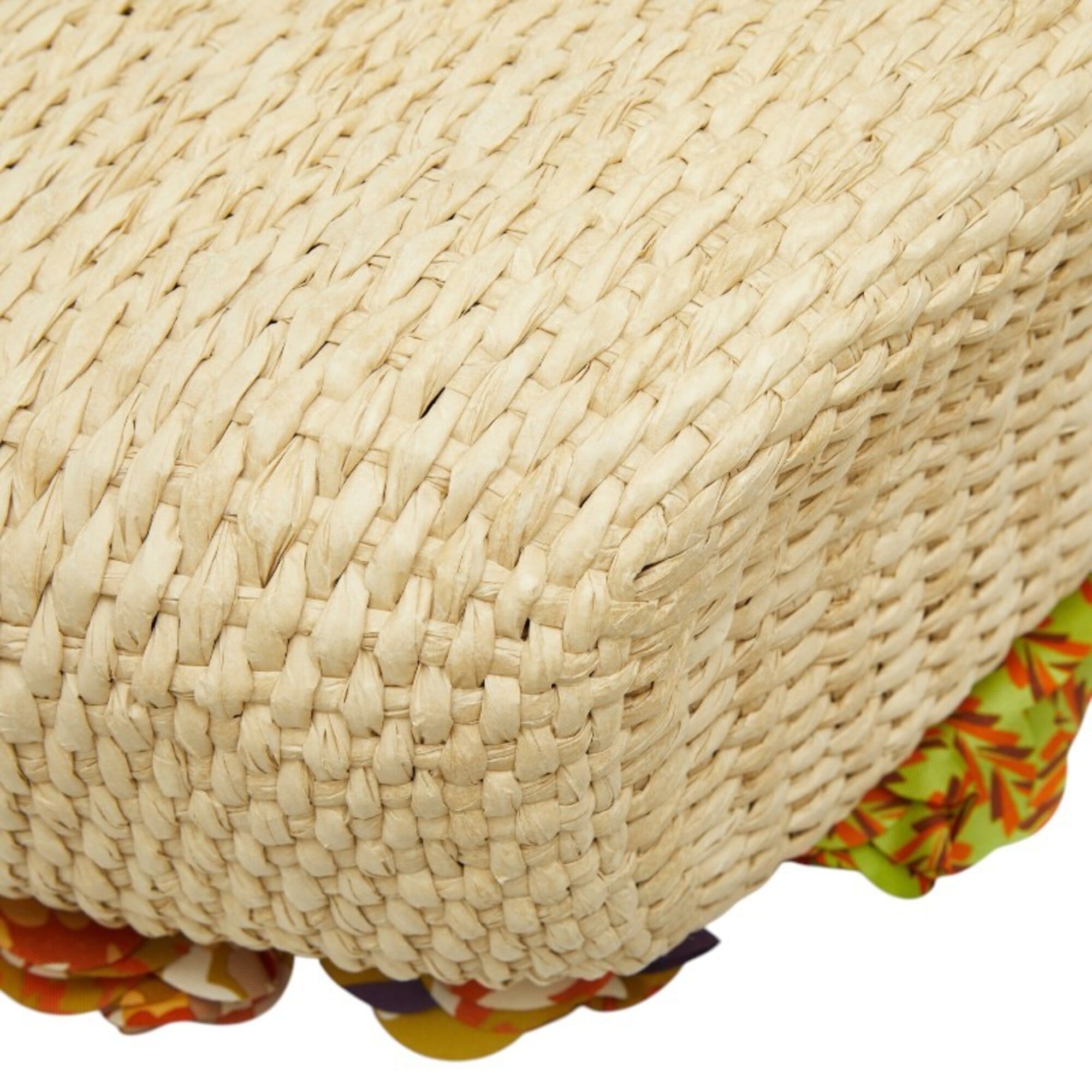 Prada Multi-Color Raffia Handbag (Pre-Owned)