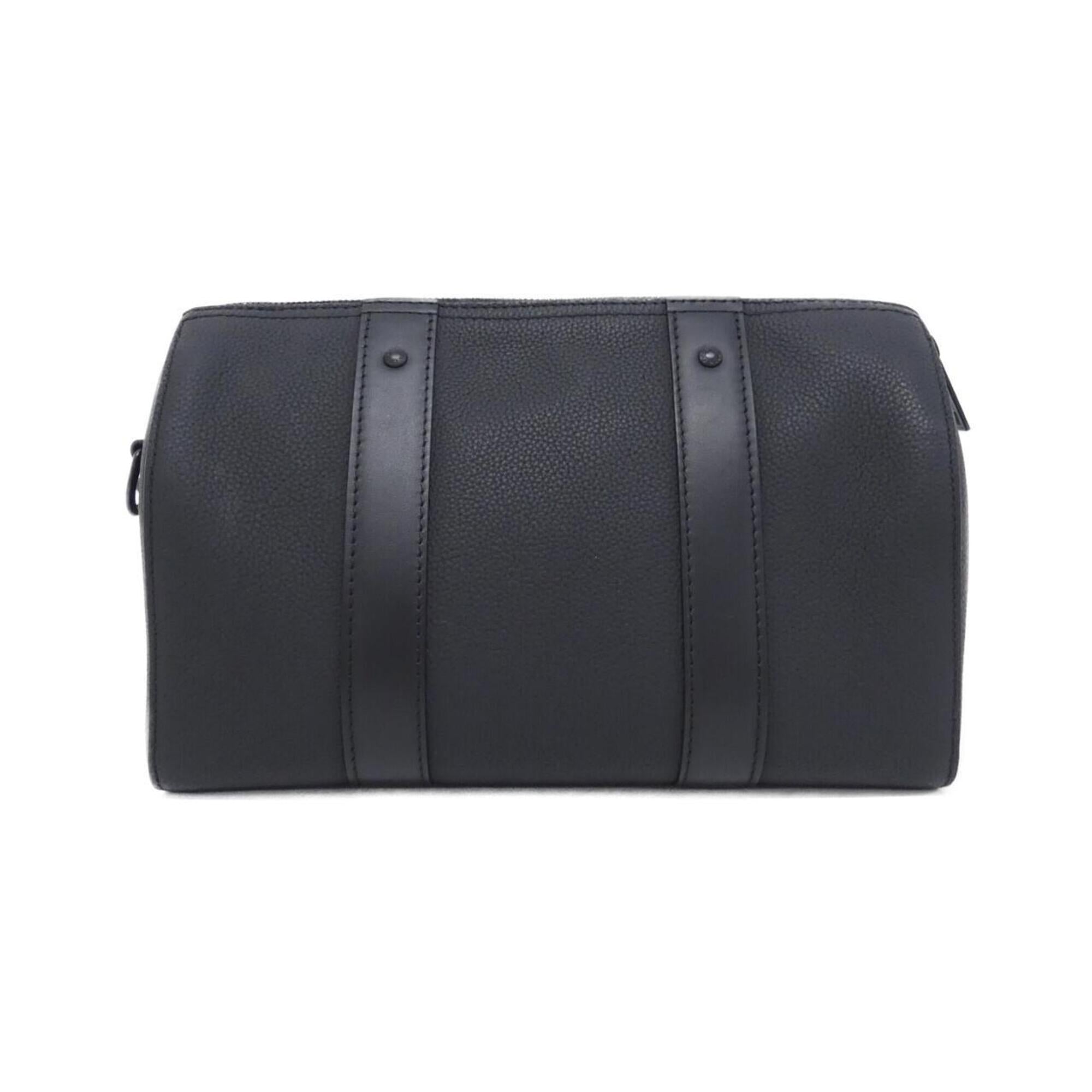 Louis Vuitton Black Leather Shoulder Bag (Pre-Owned)