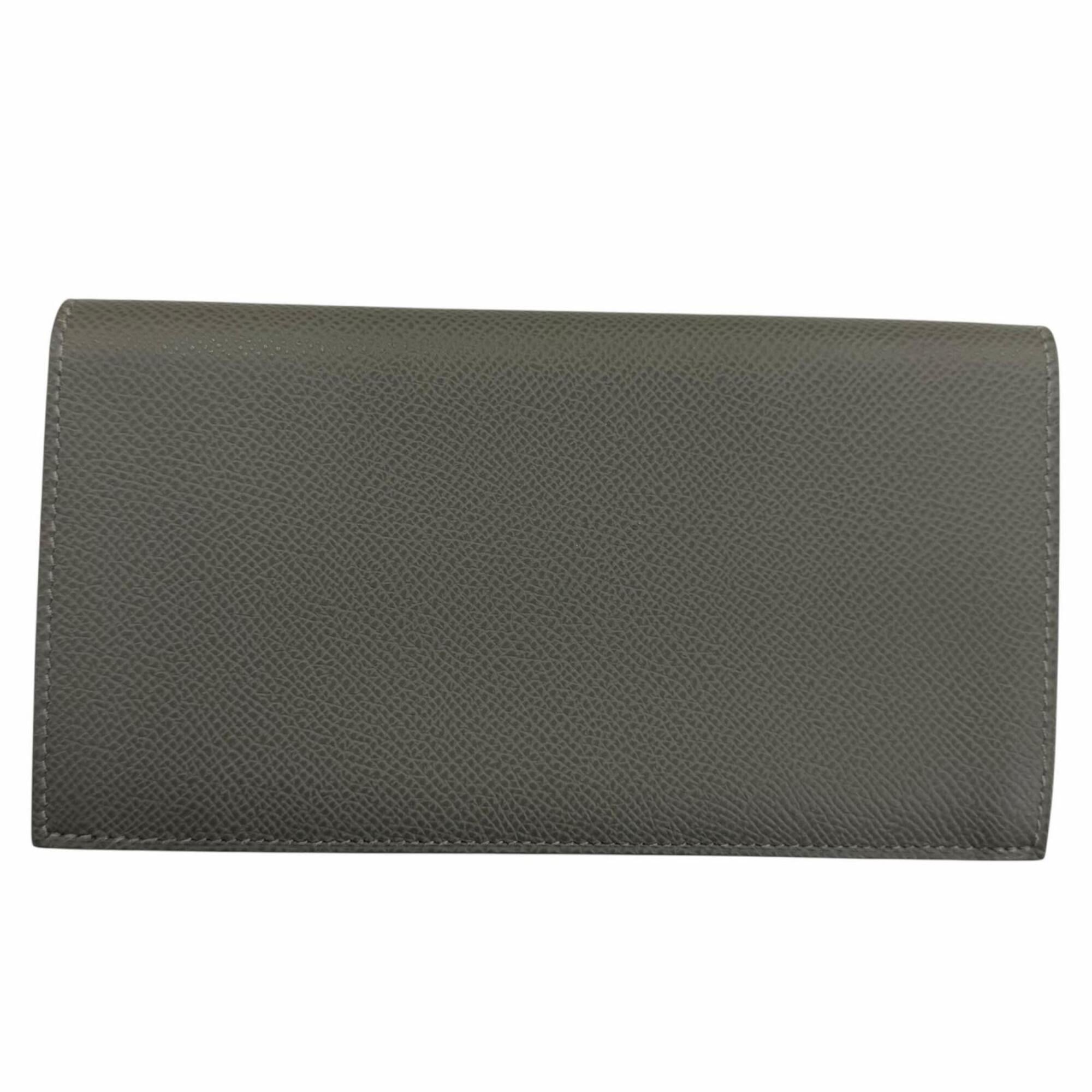 Hermes Epsom Leather Long Wallet (Bi-Fold) (Pre-Owned)