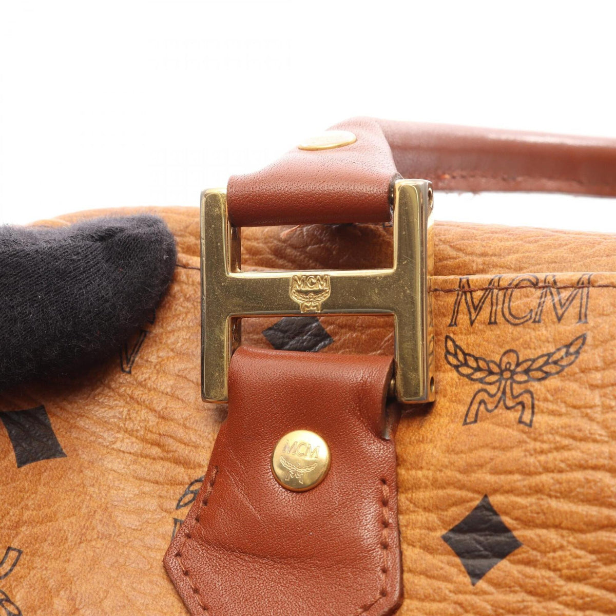 Mcm Brown Coated Canvas Leather Handbag (Pre-Owned)