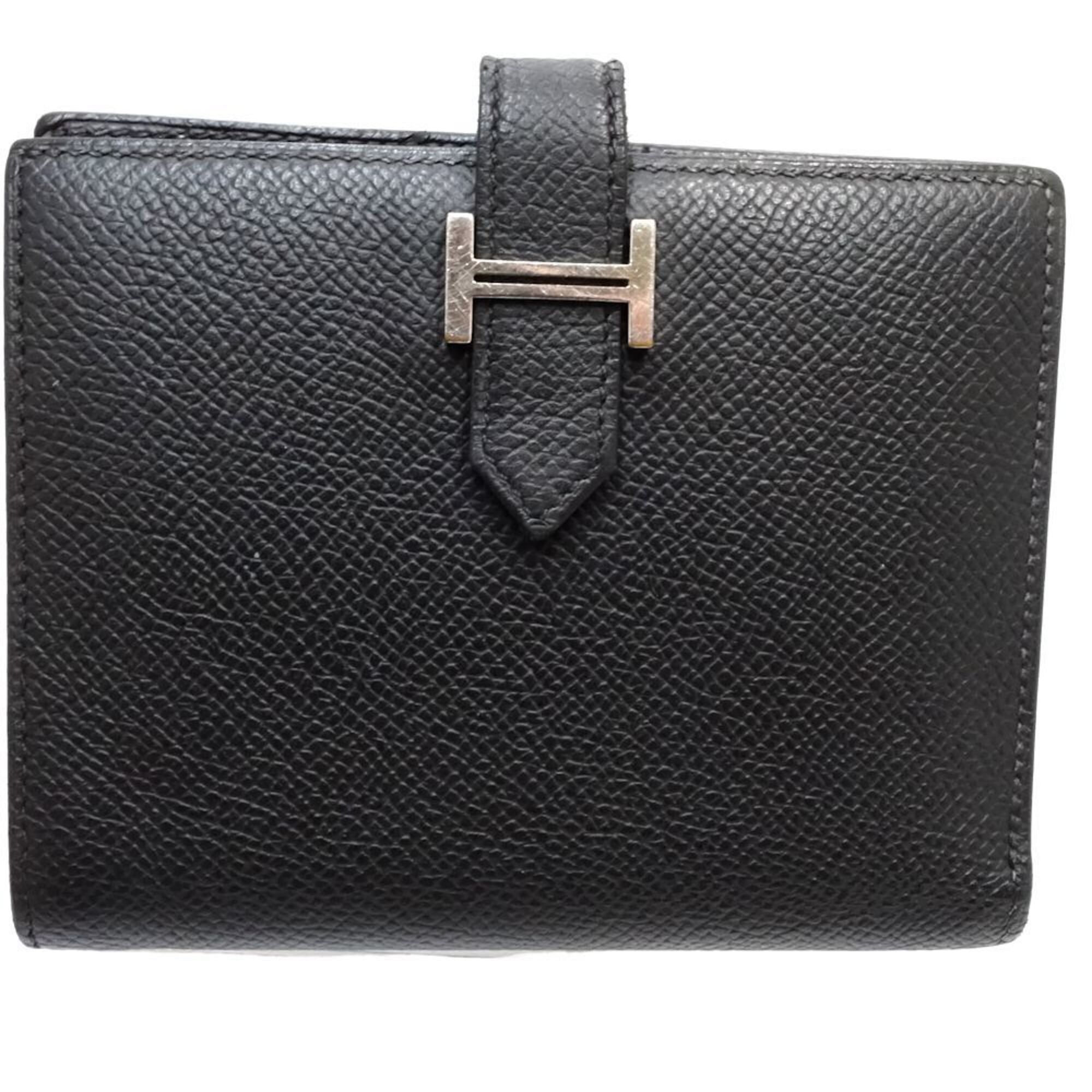 Hermes Black Epsom Leather Wallet (Bi-Fold) (Pre-Owned)