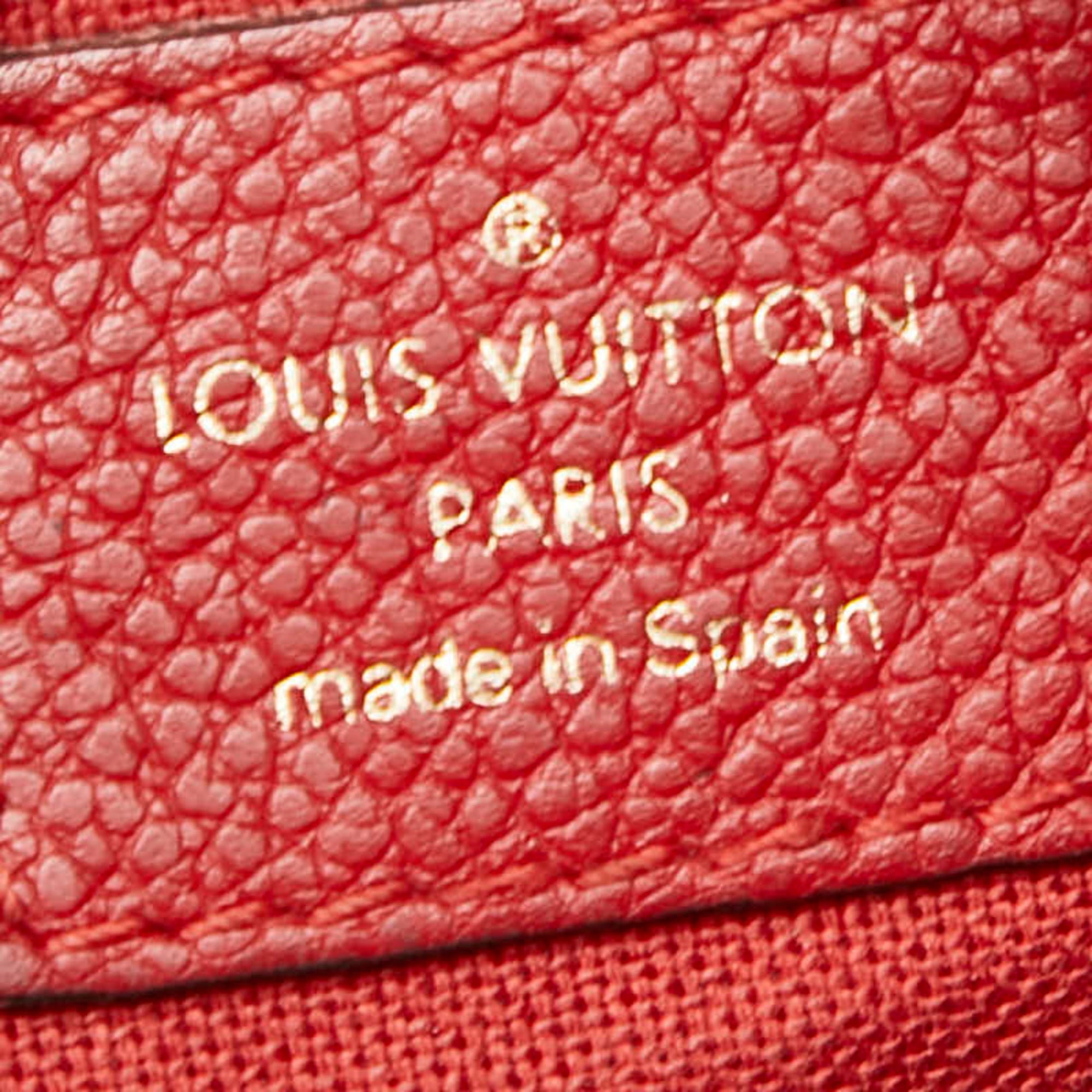 Louis Vuitton Brown Cerise Red Color Pvc Leather Handbag Shoulder Bag (Pre-Owned)