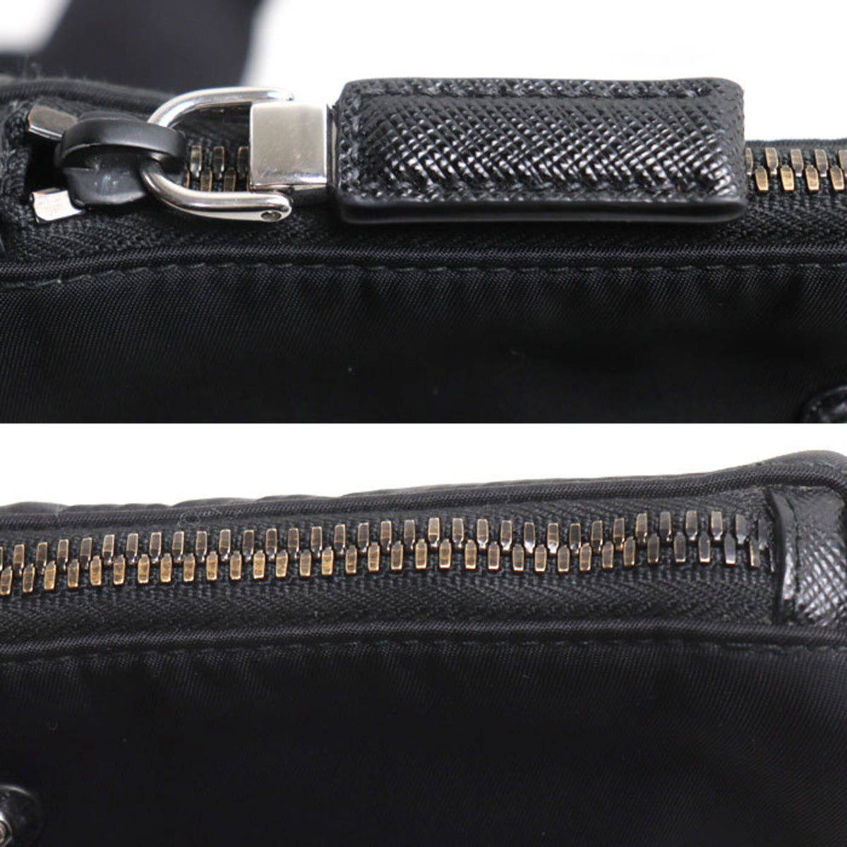 Prada Black Polyamide Pouch Shoulder Bag (Pre-Owned)
