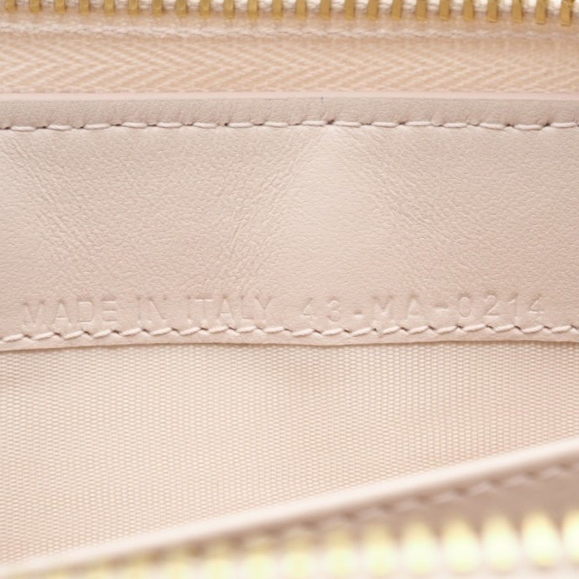 Christian Dior Lady Dior Pink Leather Long Wallet (Bi-Fold) (Pre-Owned)