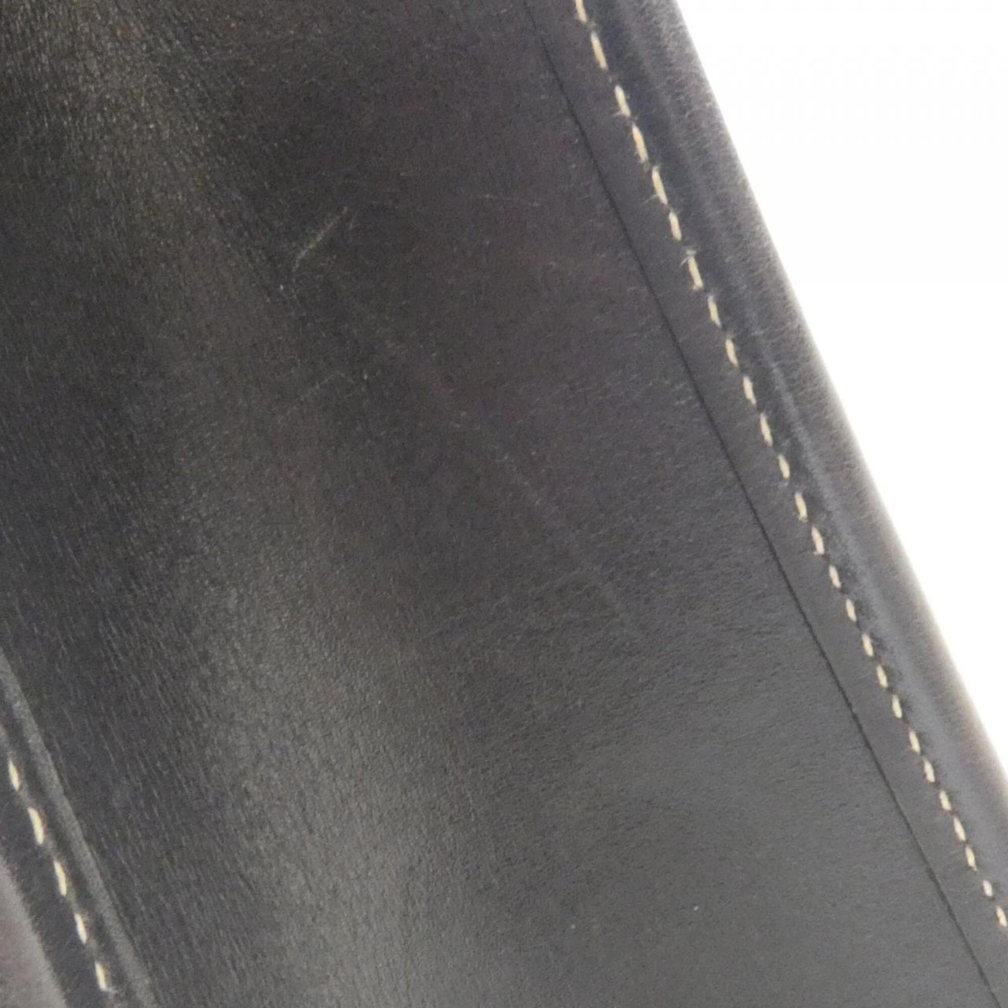 Hermes Blue Indigo Box Calf Leather Shoulder Bag (Pre-Owned)