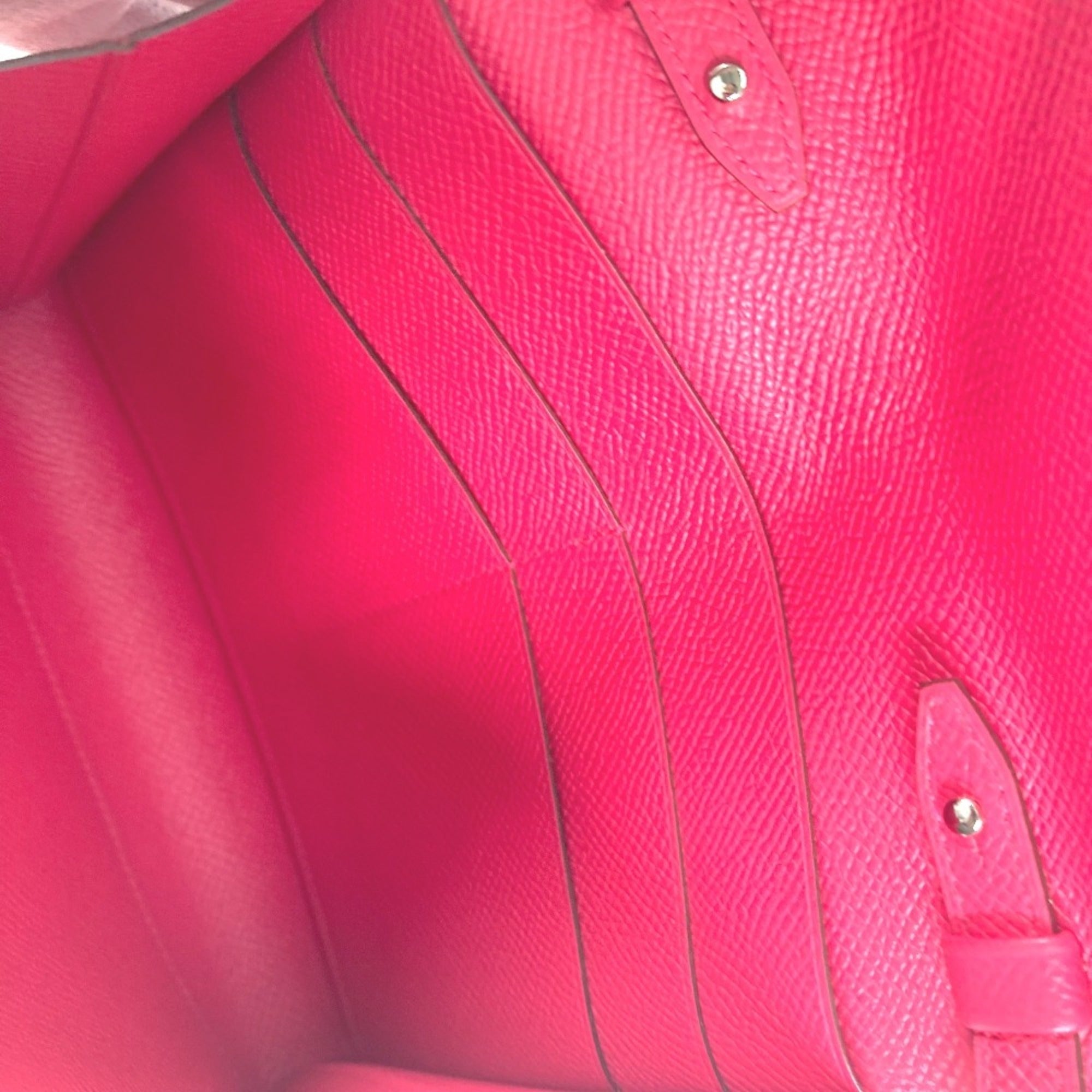 Hermes Pink Epsom Leather Pochette Shoulder Bag (Pre-Owned)