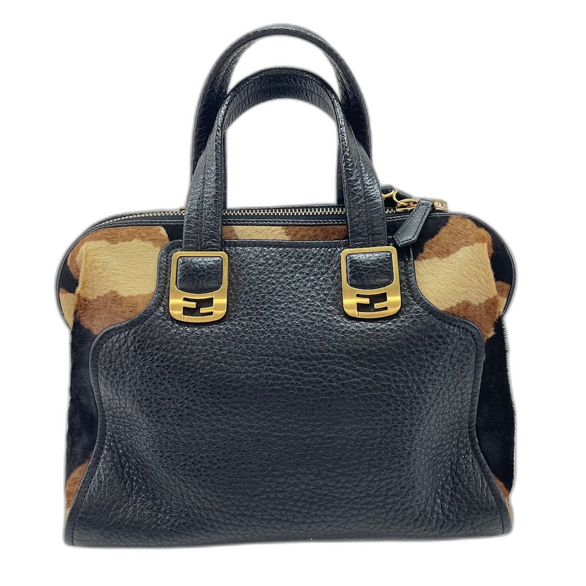 Fendi Black Handbag Shoulder Bag (Pre-Owned)