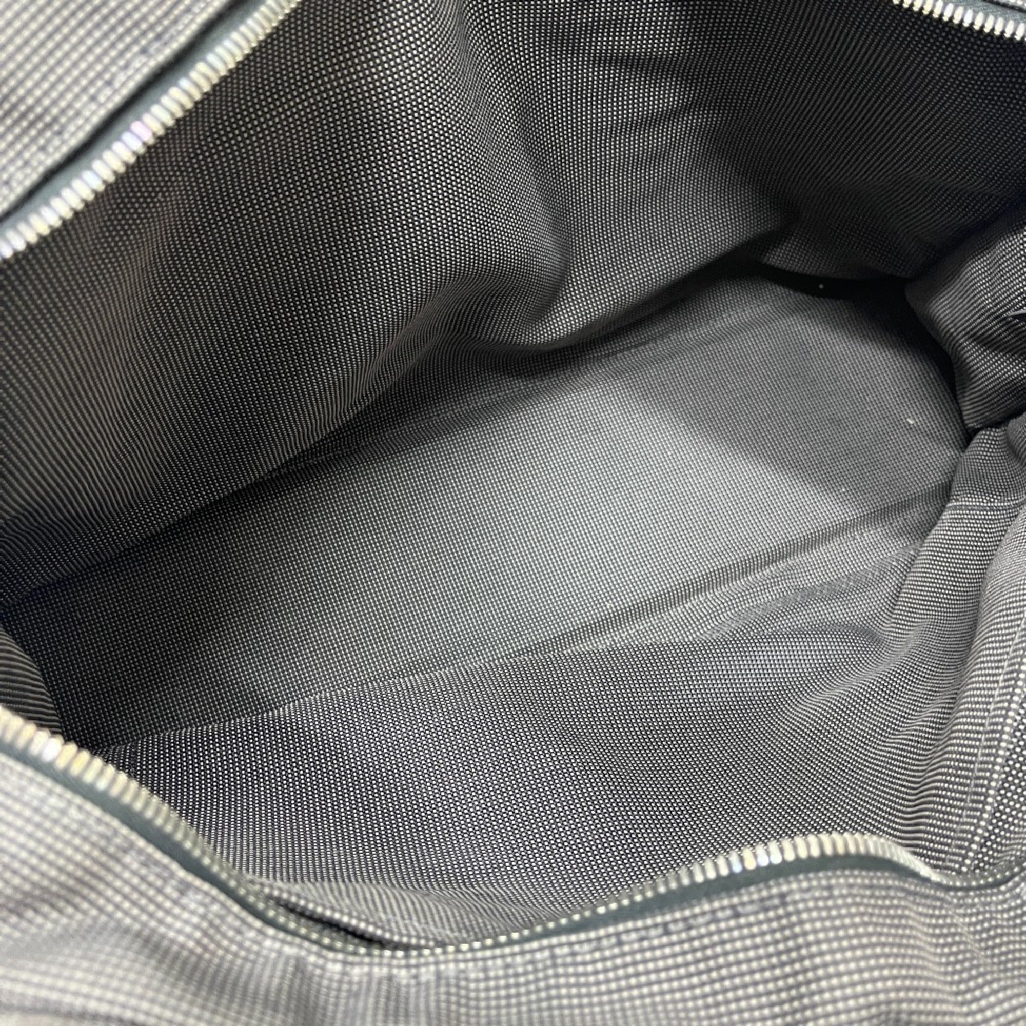 Hermes Gray Canvas Handbag Tote Bag (Pre-Owned)