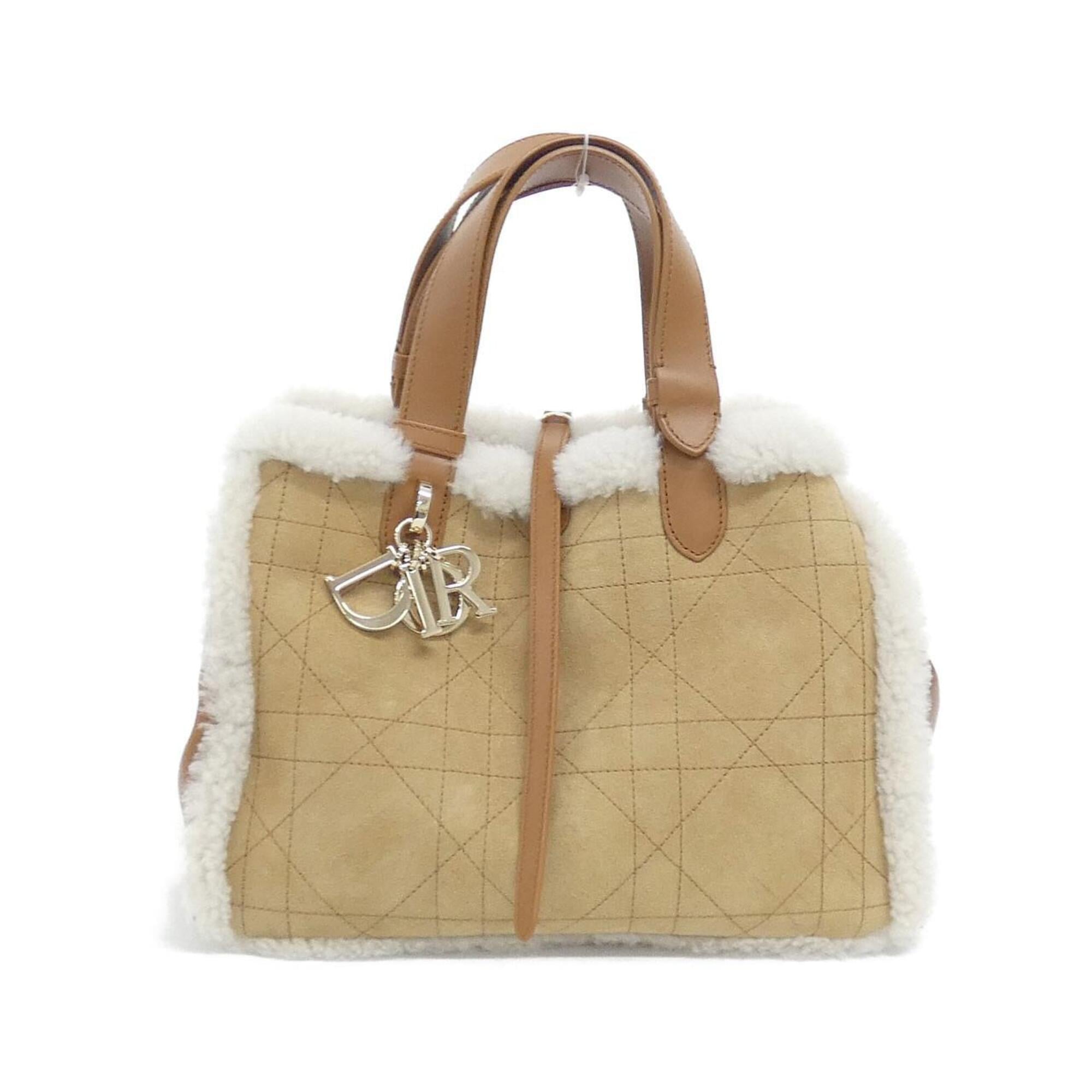 Christian Dior Beige Suede Handbag (Pre-Owned)