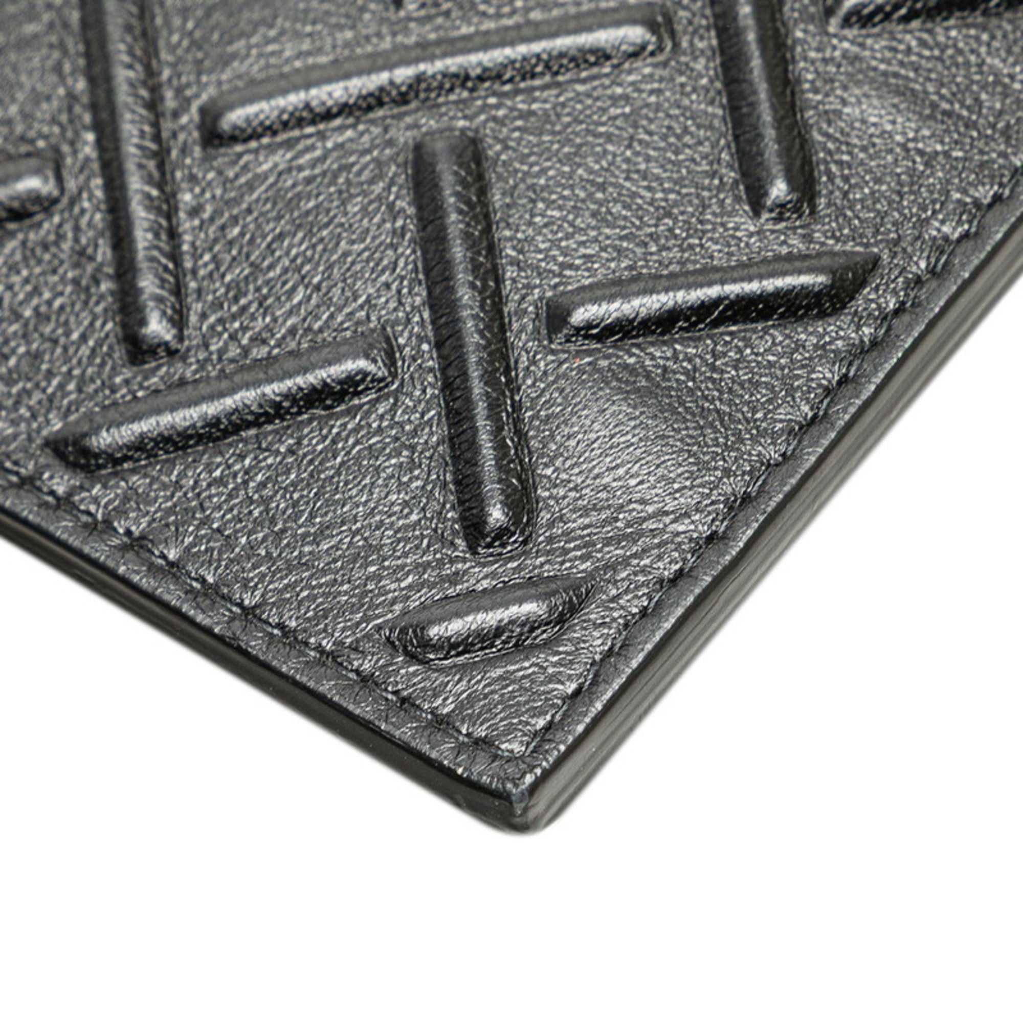 Bottega Veneta Black Leather Clutch Bag (Pre-Owned)
